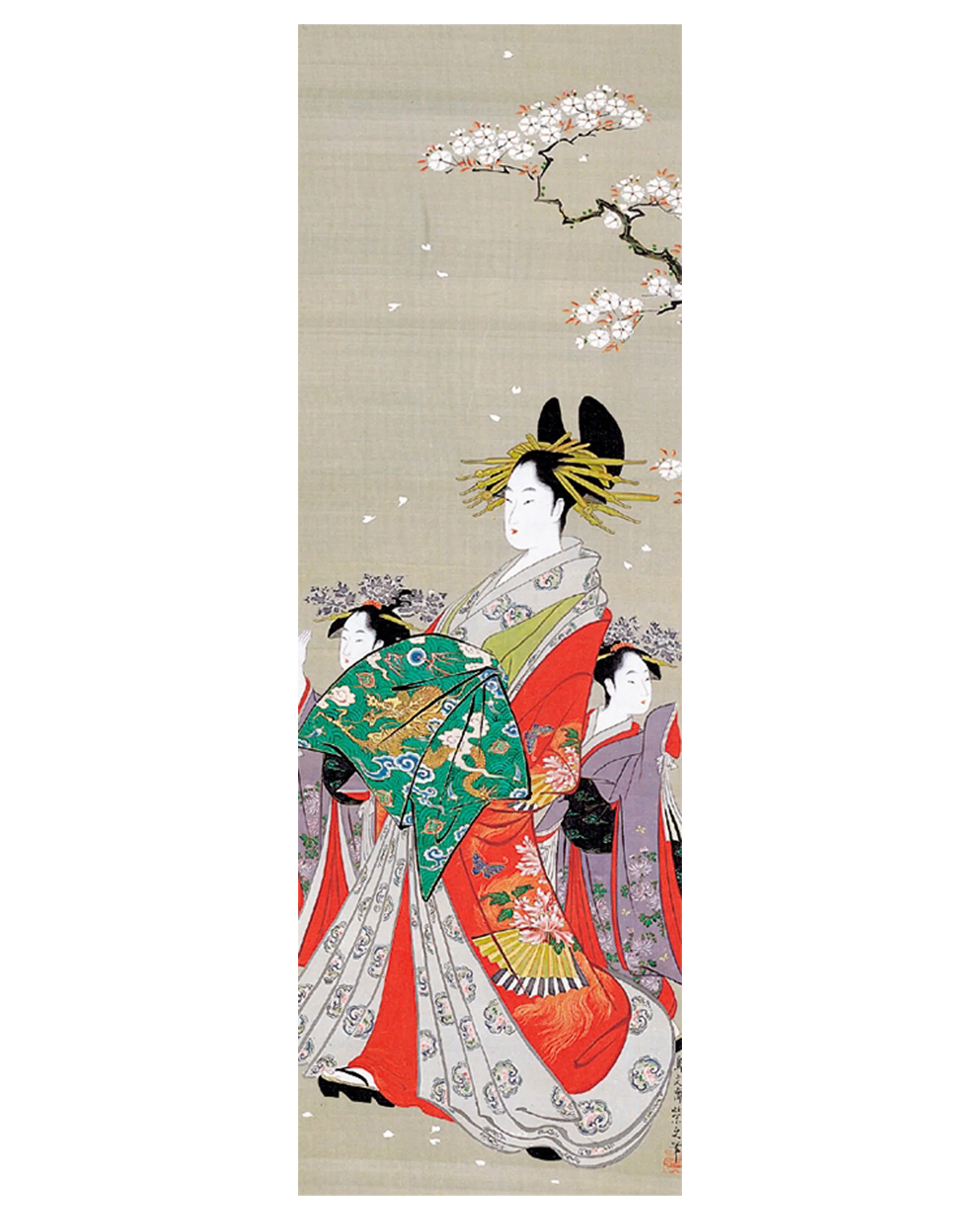 Hosoda Eishi: Beauties of the Seasons Bookmark