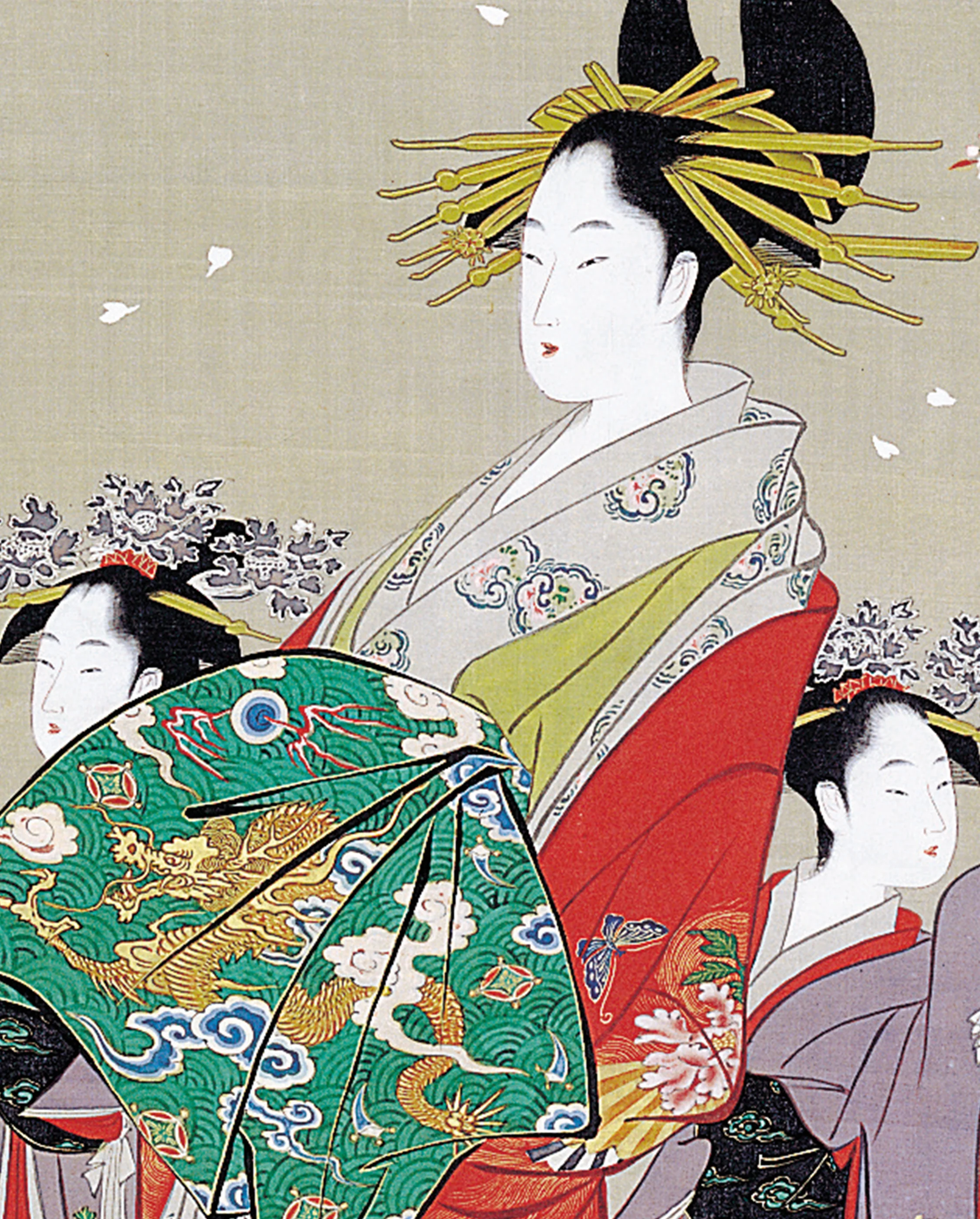 Hosoda Eishi: Beauties of the Seasons Bookmark