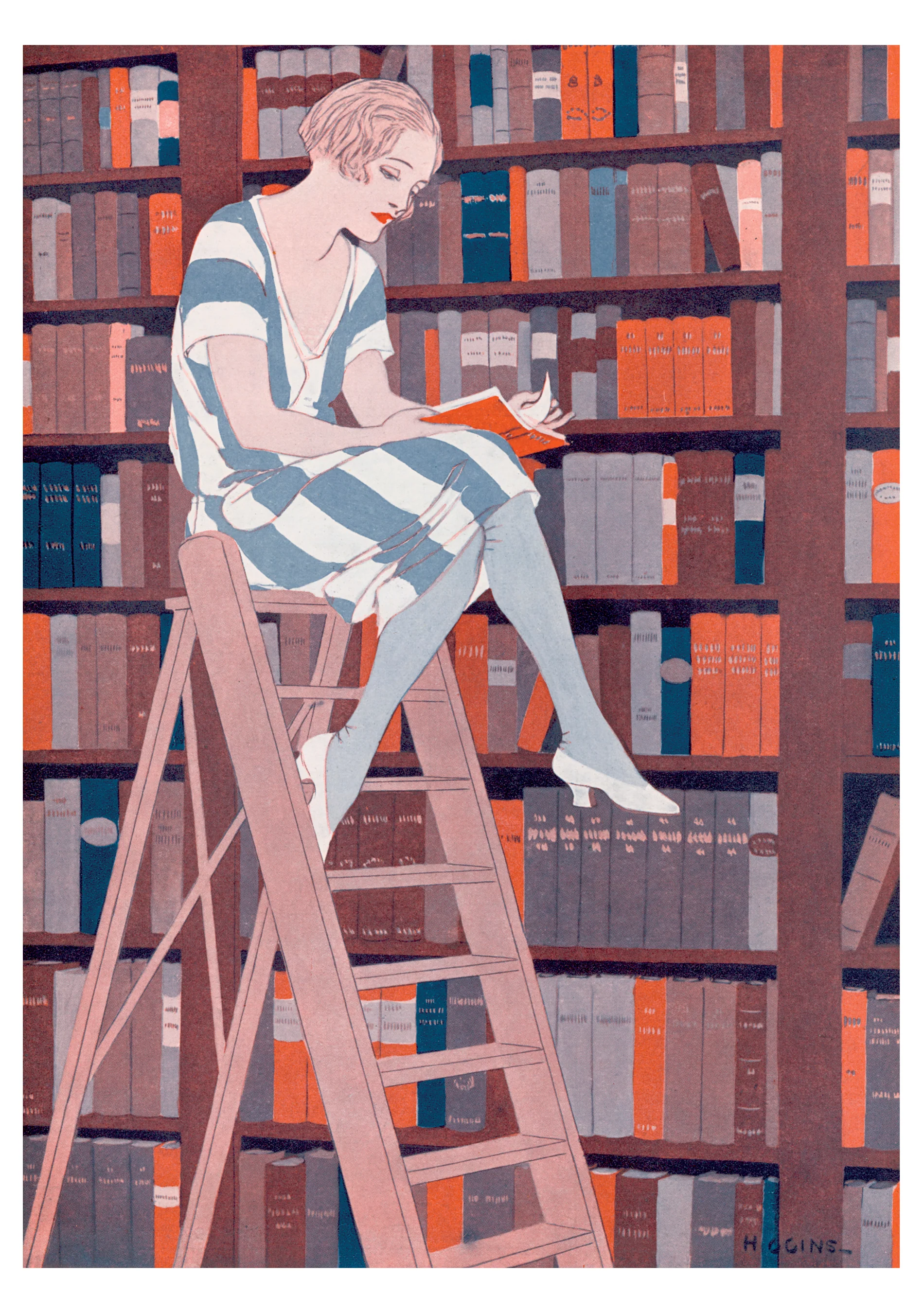 Reginald Higgins: The Blue Stocking Notecard