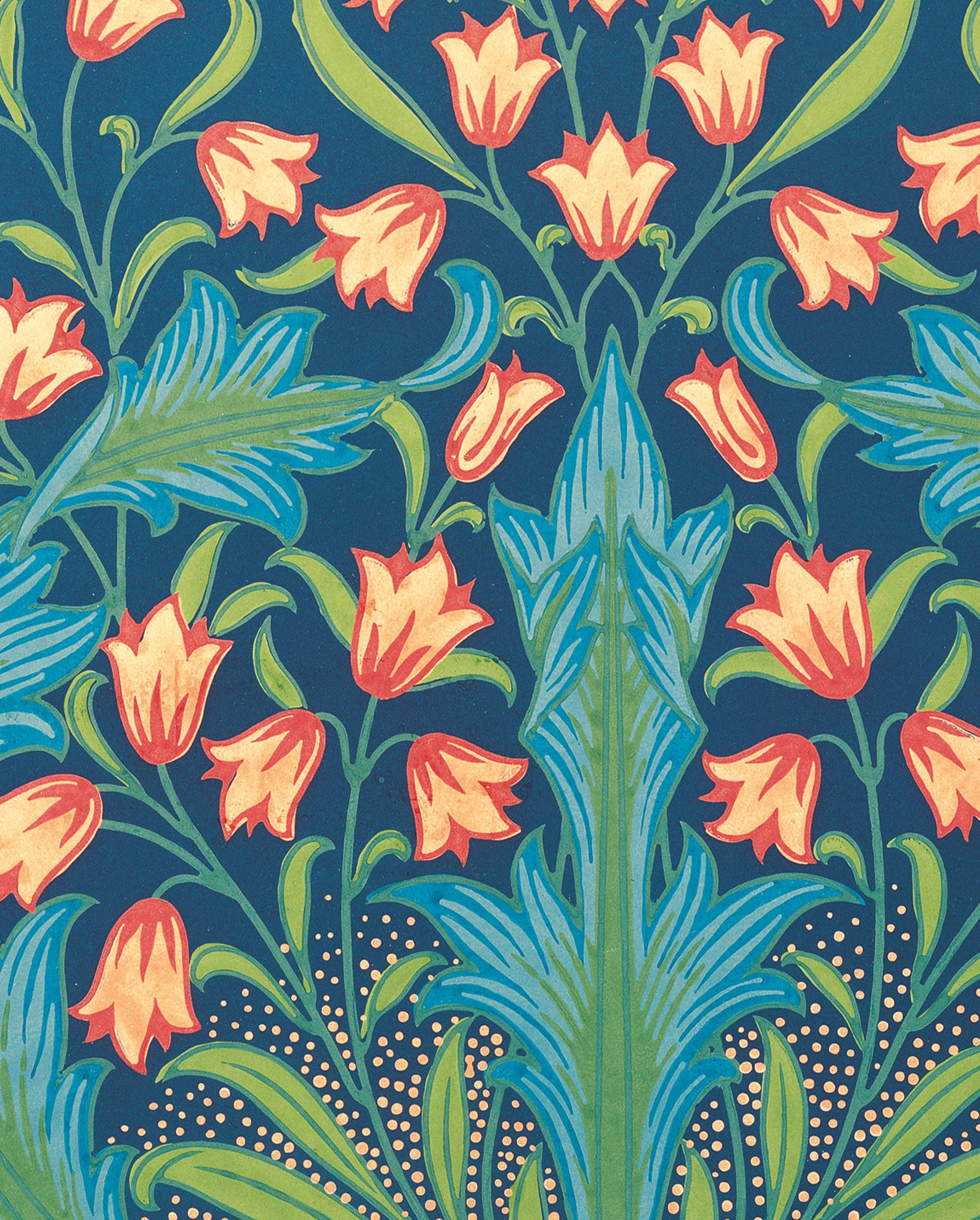 William Morris: Harebell Pattern Bookmark