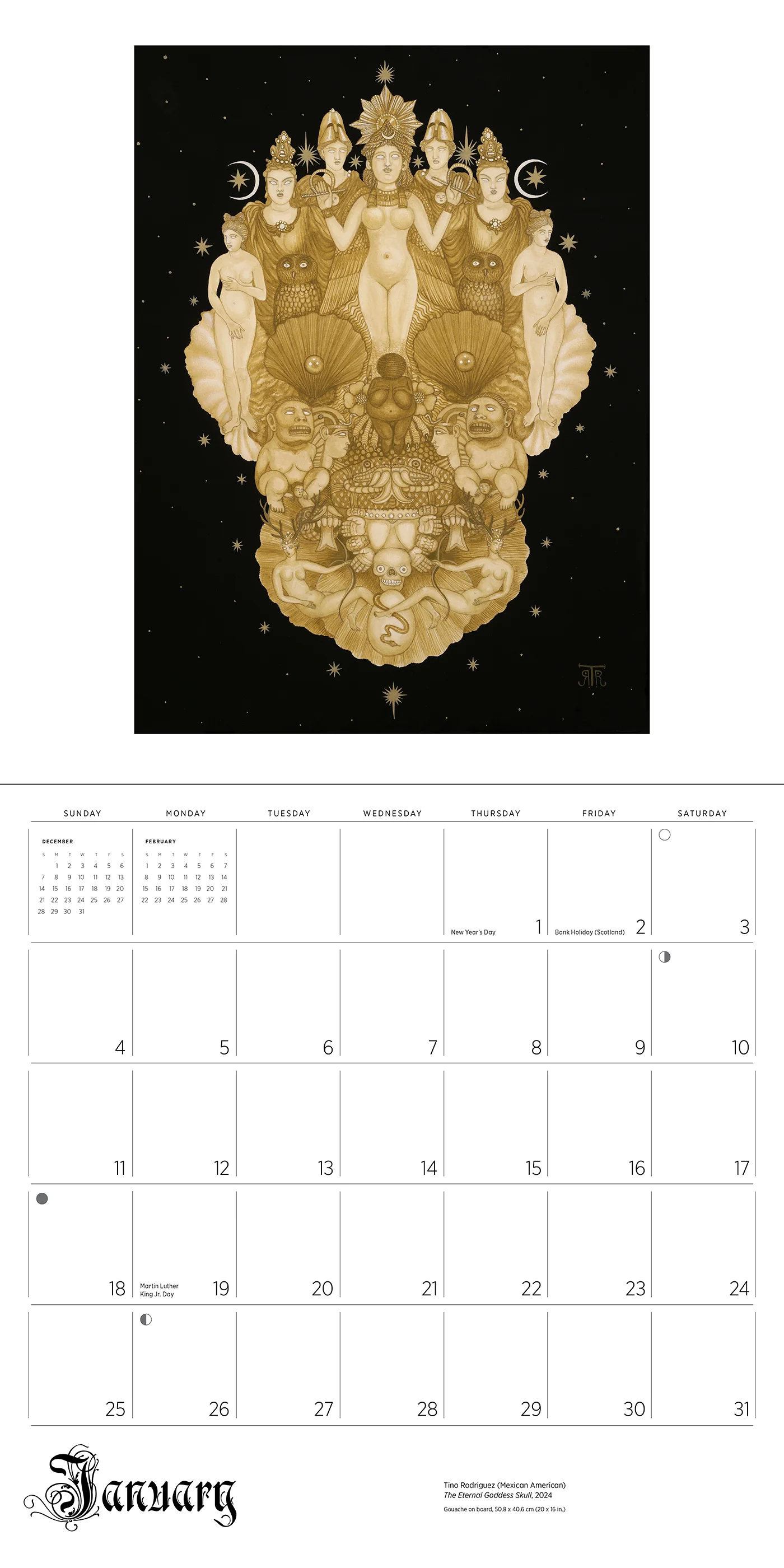 Day of the Dead: The Skull Paintings of Tino Rodriguez and Virgo Paraiso 2026 Wall Calendar 3 Day of the Dead: The Skull Paintings of Tino Rodriguez and Virgo Paraiso 2026 Wall Calendar