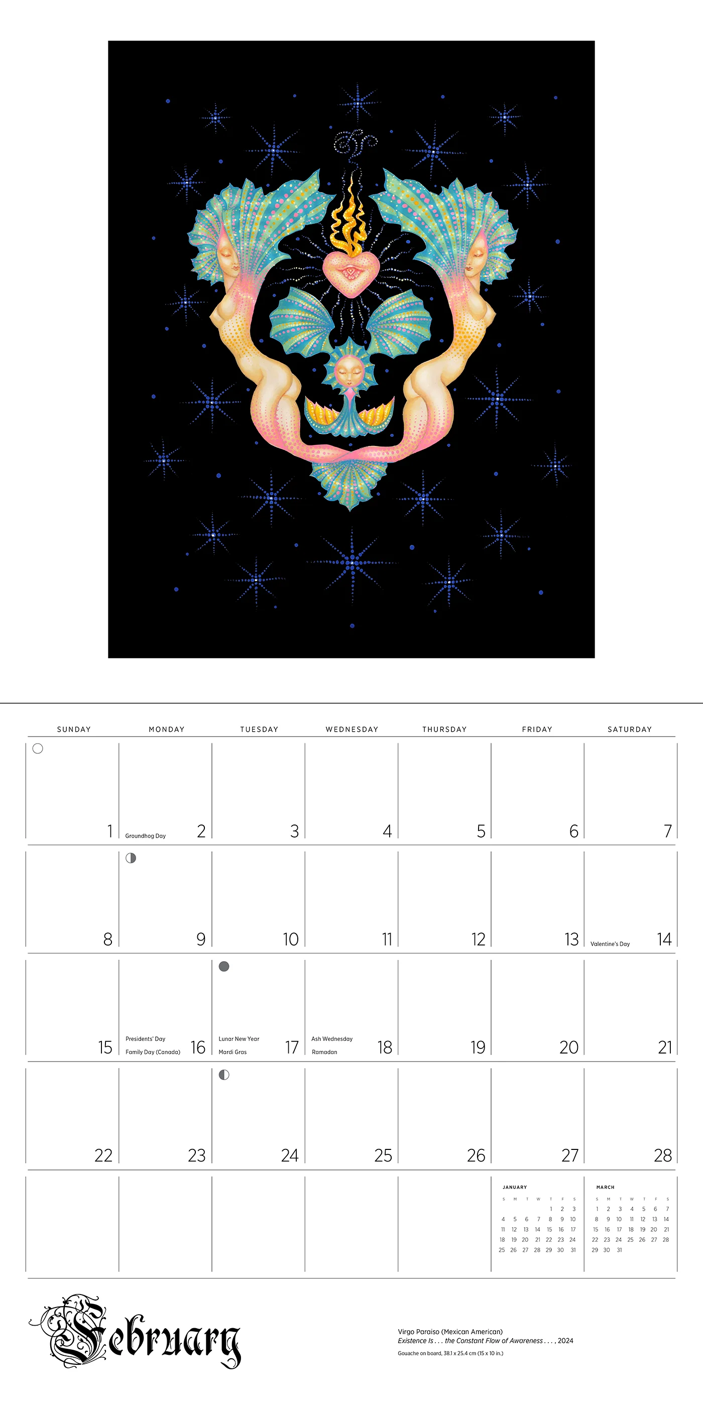 Day of the Dead: The Skull Paintings of Tino Rodriguez and Virgo Paraiso 2026 Wall Calendar 4 Day of the Dead: The Skull Paintings of Tino Rodriguez and Virgo Paraiso 2026 Wall Calendar