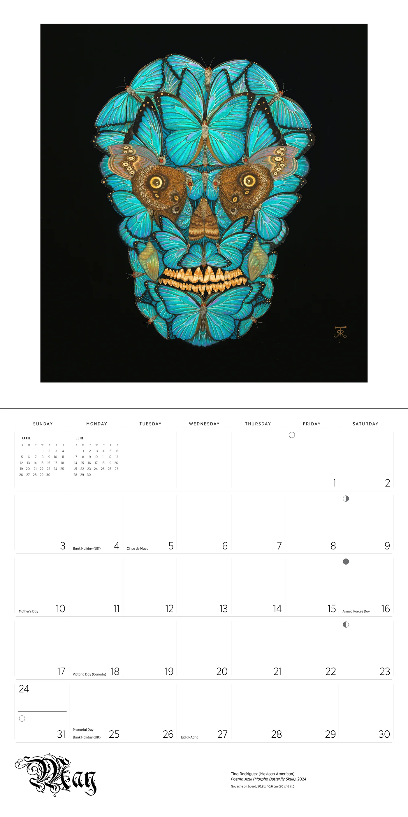 Day of the Dead: The Skull Paintings of Tino Rodriguez and Virgo Paraiso 2026 Wall Calendar 6 Day of the Dead: The Skull Paintings of Tino Rodriguez and Virgo Paraiso 2026 Wall Calendar