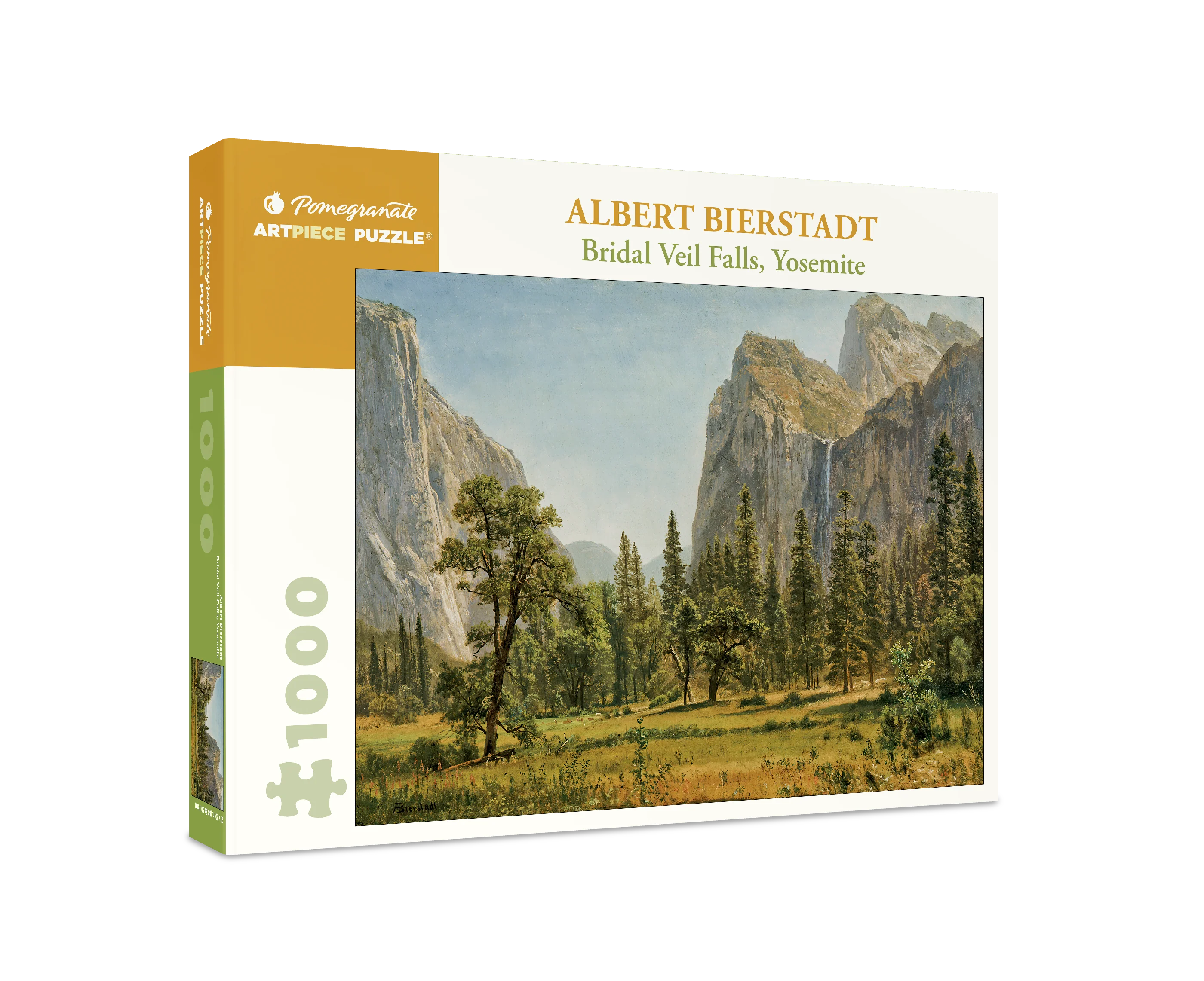 Albert Bierstadt: Bridal Veil Falls, Yosemite 1000-Piece Jigsaw Puzzle