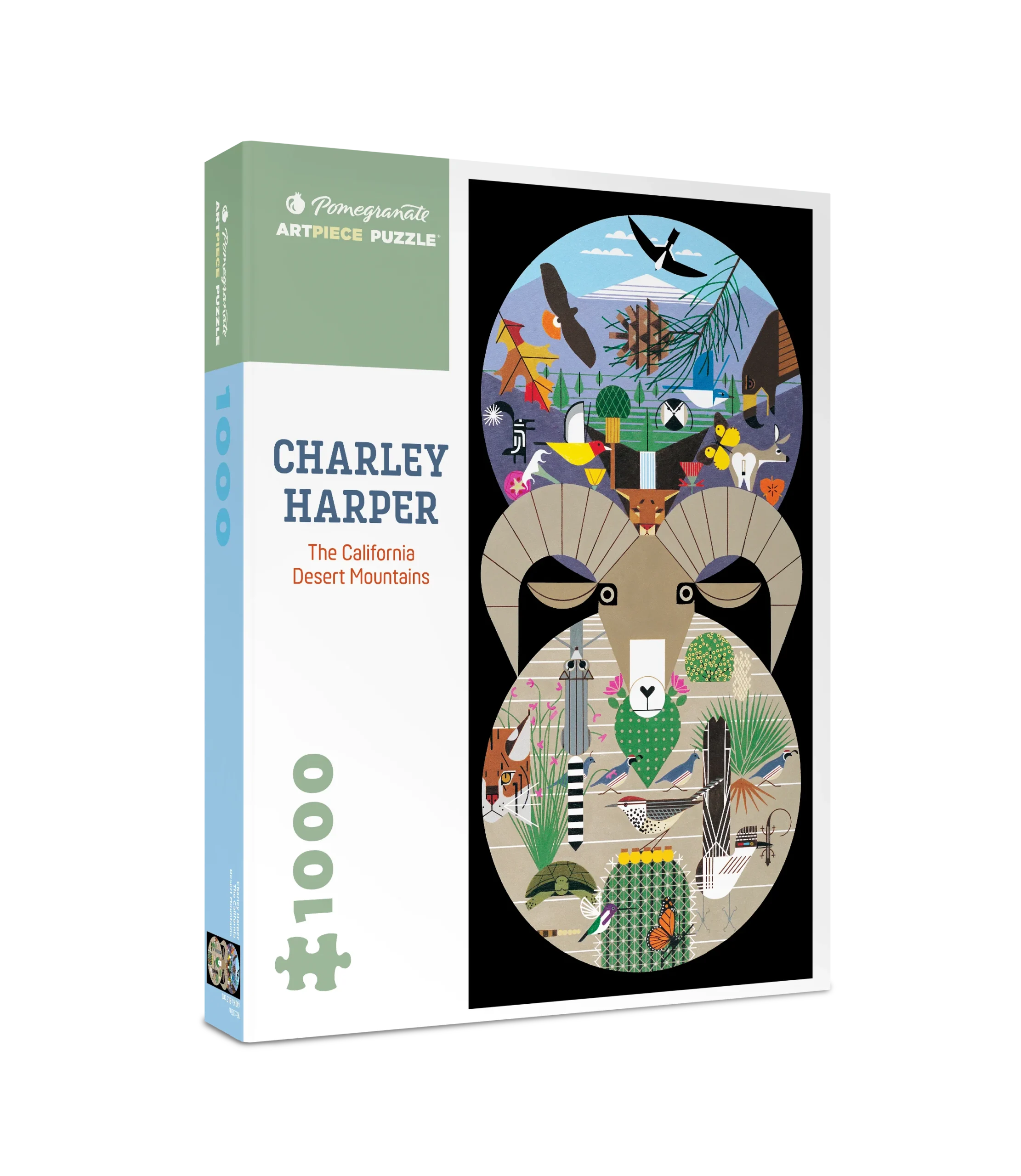 Charley Harper: The California Desert Mountains 1000-Piece Jigsaw Puzzle