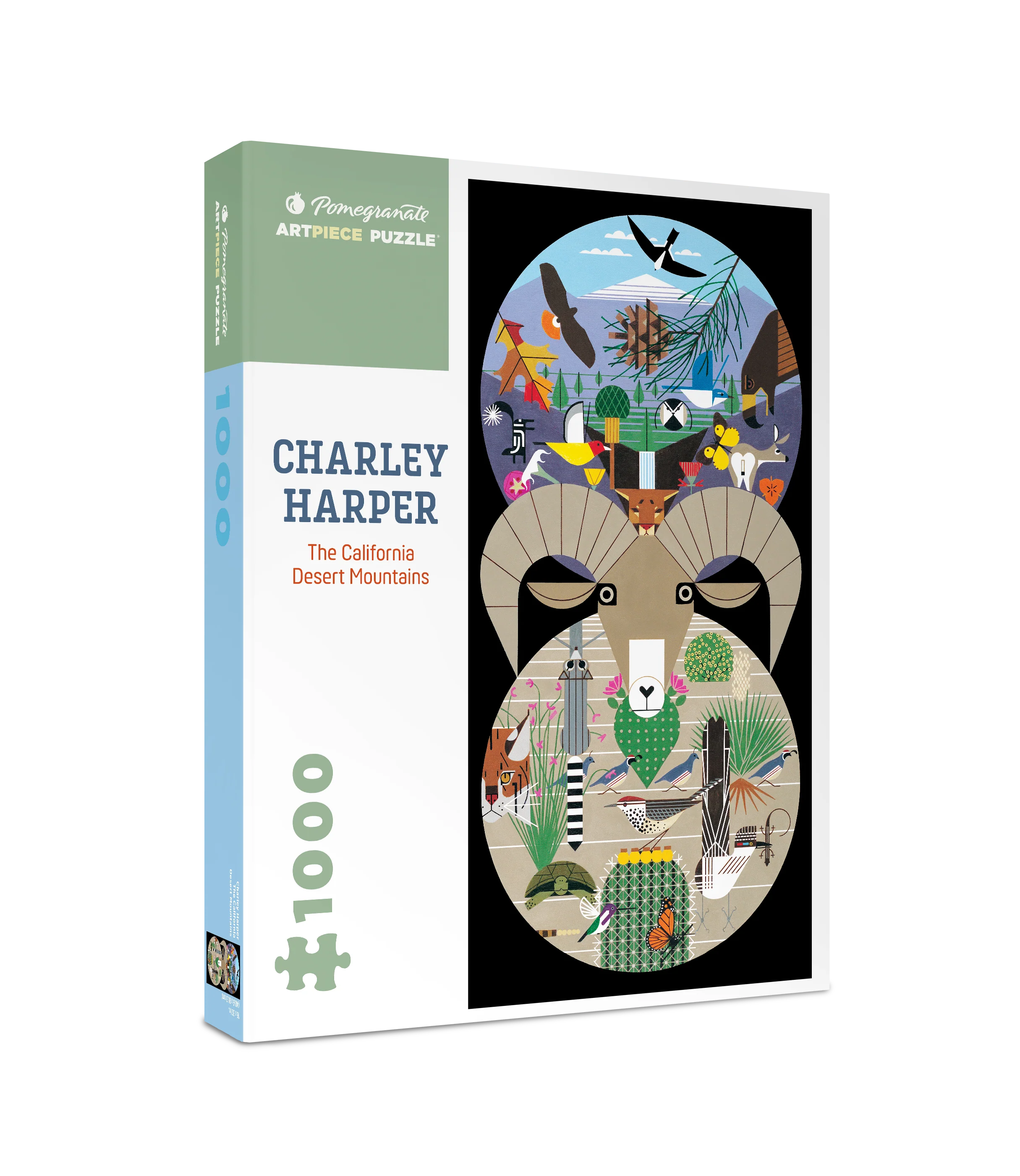 Charley Harper: The California Desert Mountains 1000-Piece Jigsaw Puzzle