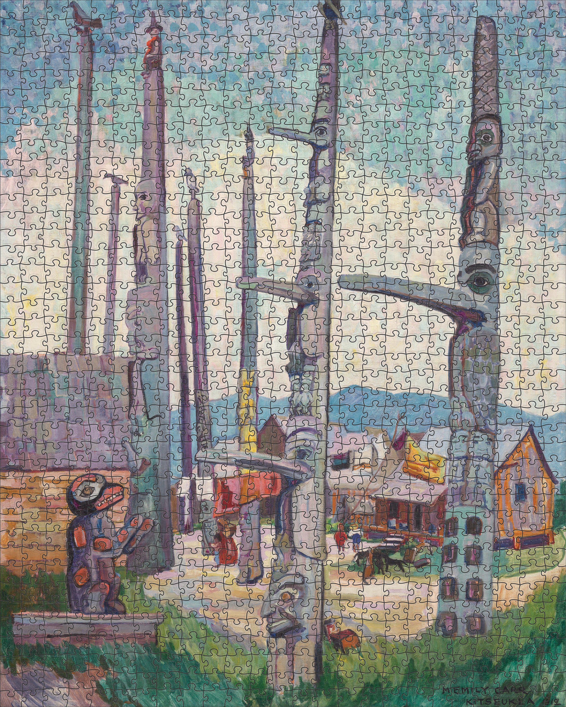 Emily Carr: Totem Poles 1000-Piece Jigsaw Puzzle