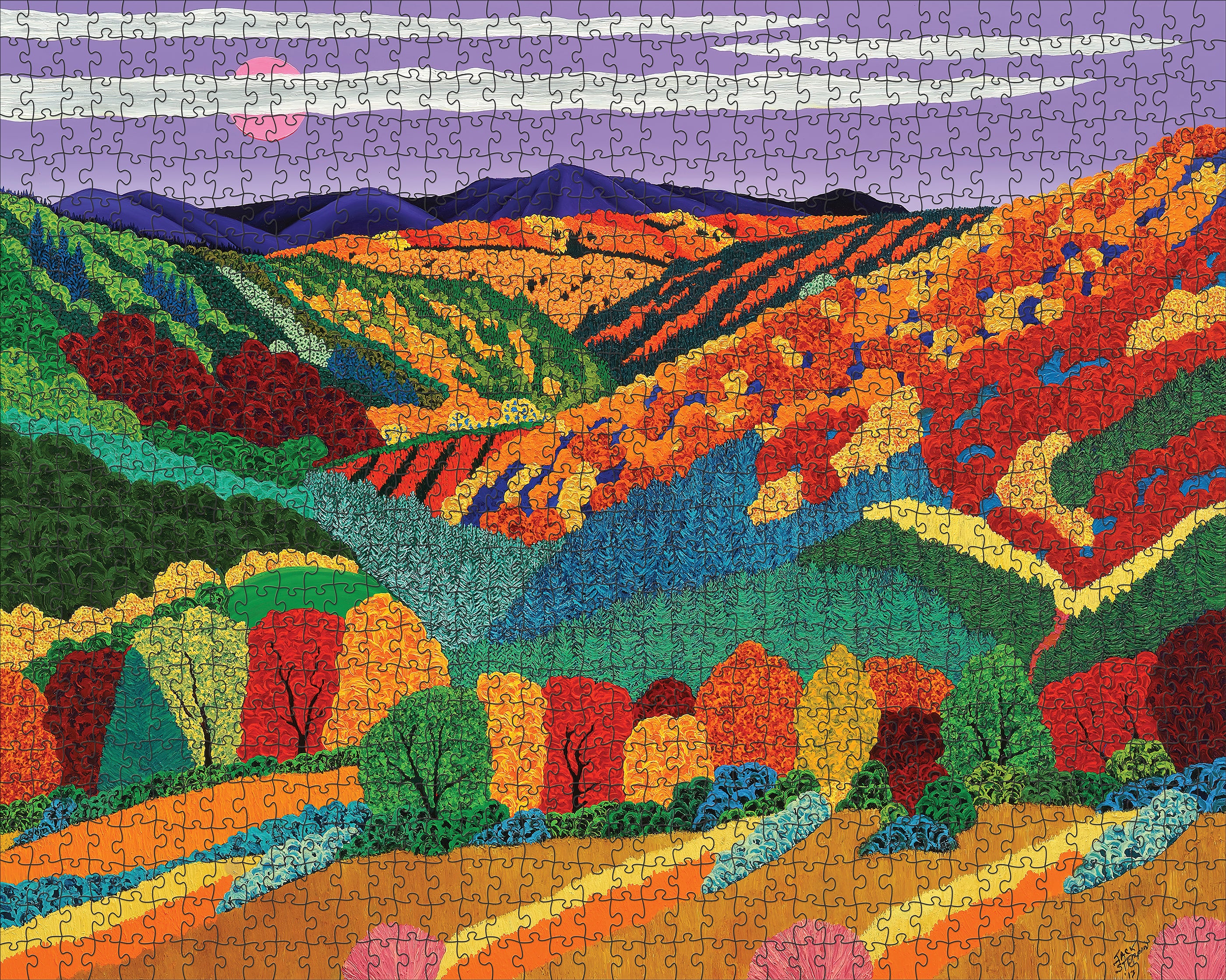 Jack Stuppin: Catskill Moon 1000-Piece Jigsaw Puzzle