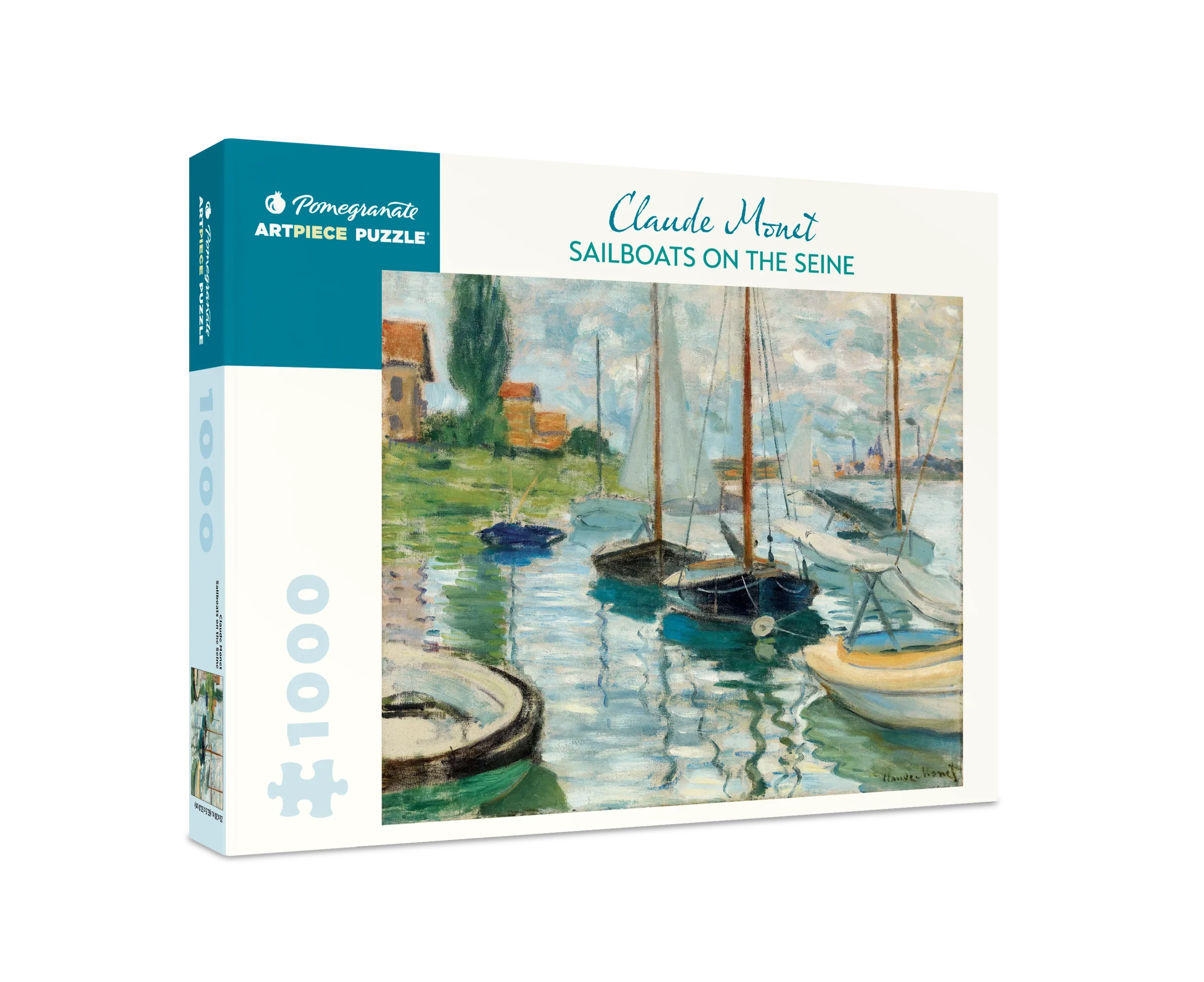 Claude Monet: Sailboats on the Seine 1000-Piece Jigsaw Puzzle