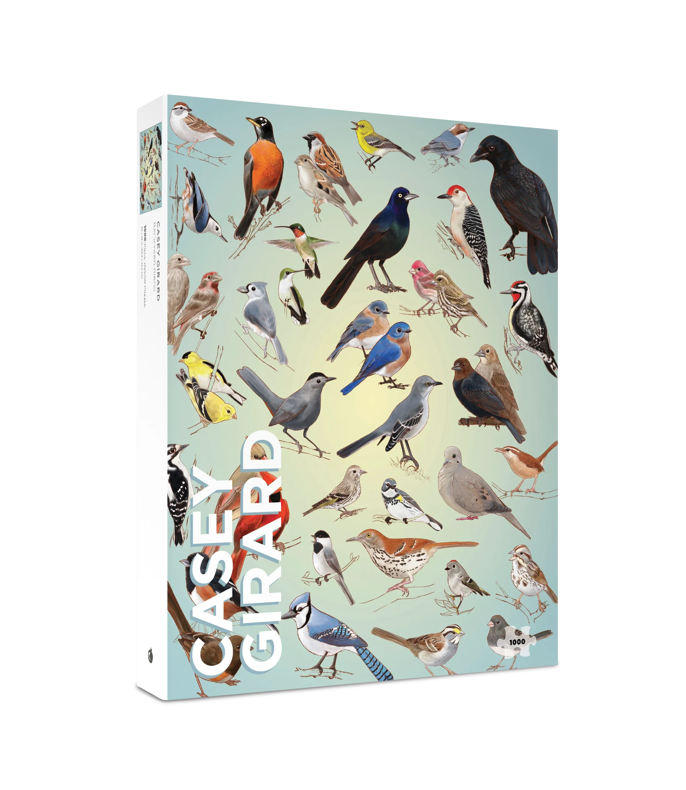 Casey Girard: Backyard Birds 1000-Piece Jigsaw Puzzle