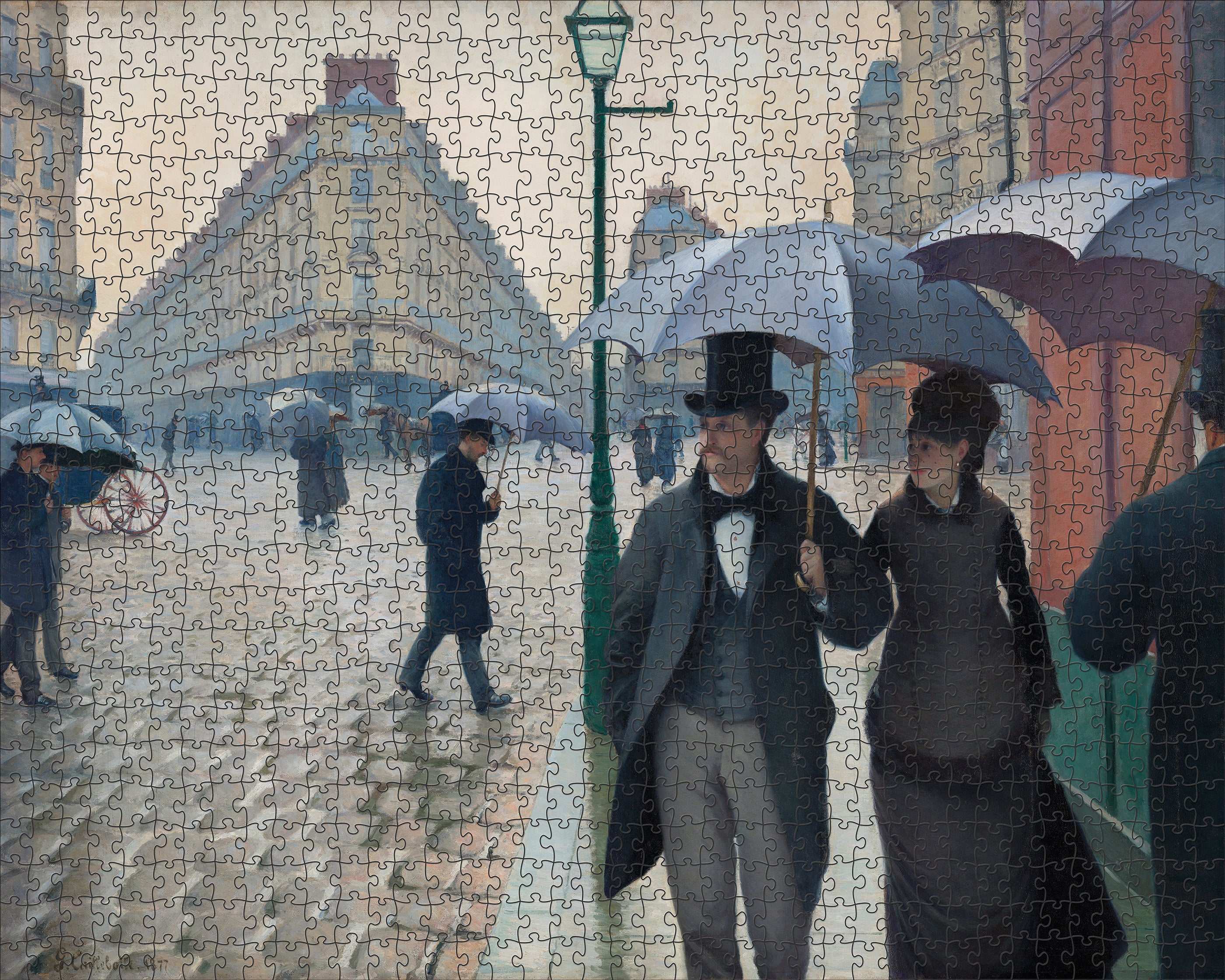 Gustave Caillebotte: Paris Street; Rainy Day 1000-Piece Jigsaw Puzzle 2 Gustave Caillebotte: Paris Street; Rainy Day 1000-Piece Jigsaw Puzzle