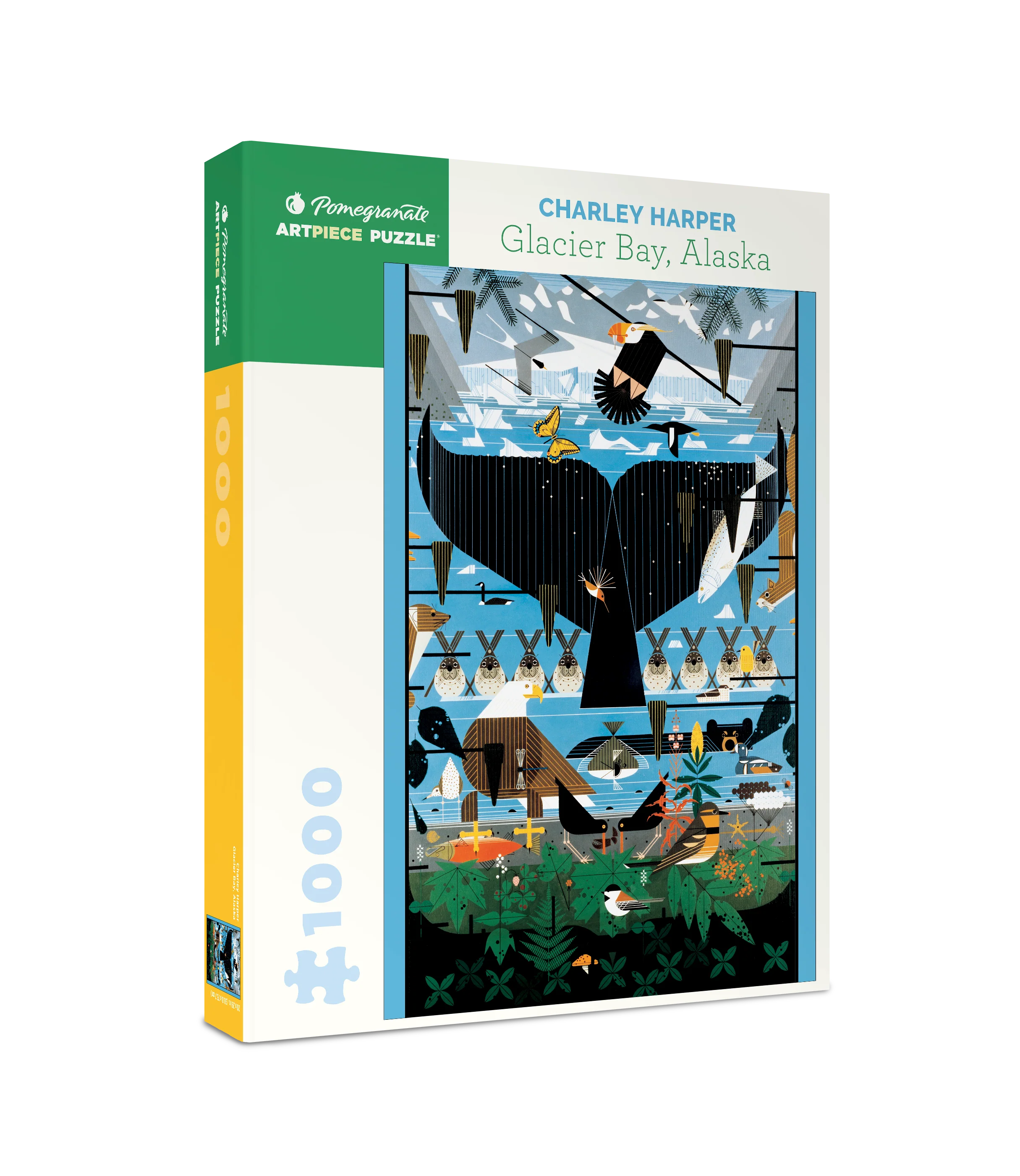 Charley Harper: Glacier Bay, Alaska 1000-piece Jigsaw Puzzle