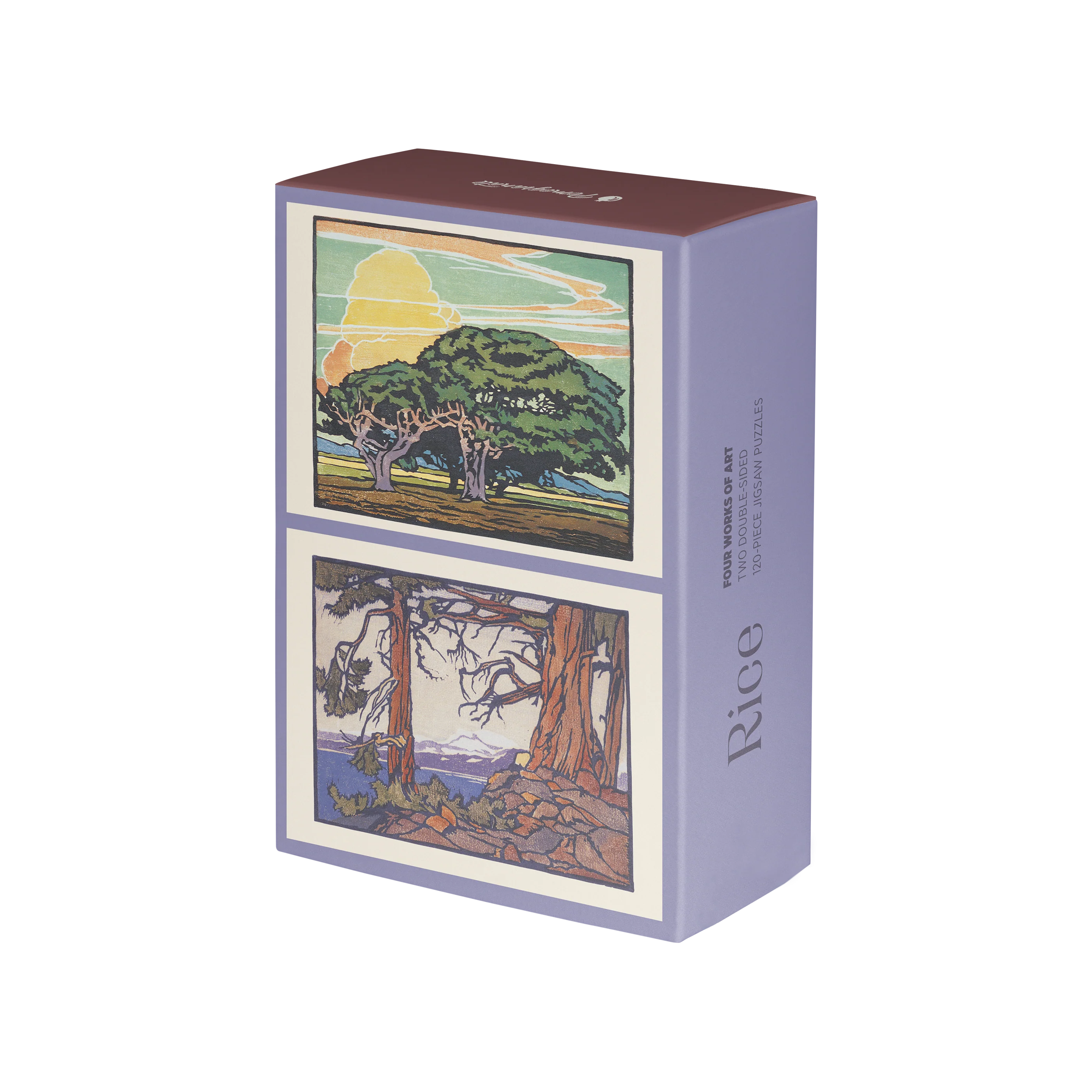 William S. Rice 120-Piece Double-Sided Jigsaw Puzzle Set