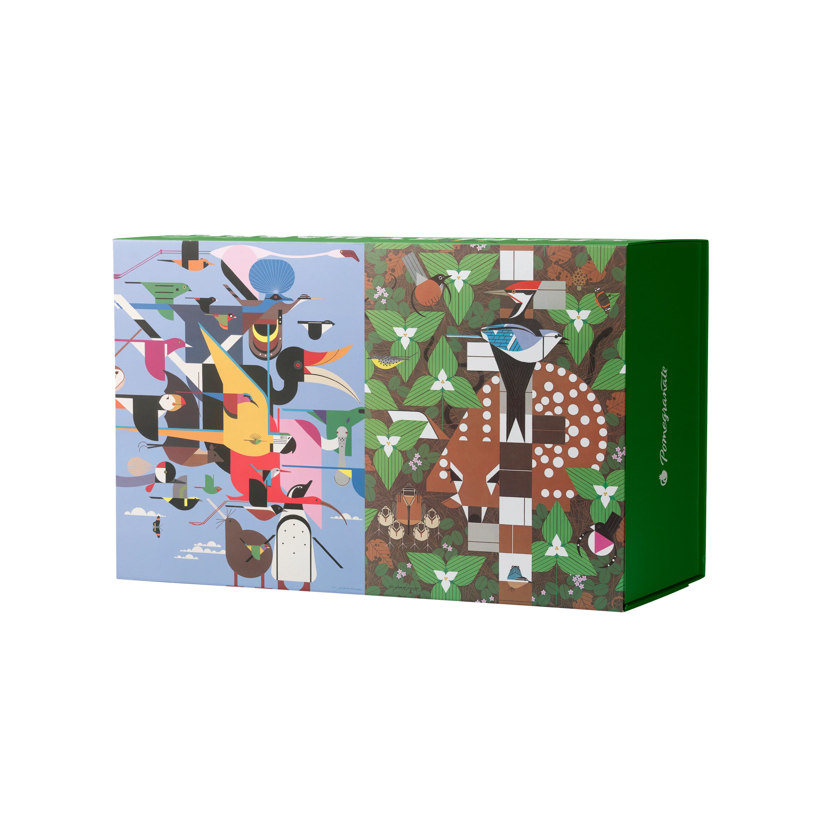 Charley Harper 120-Piece Double-Sided Jigsaw Puzzle Set