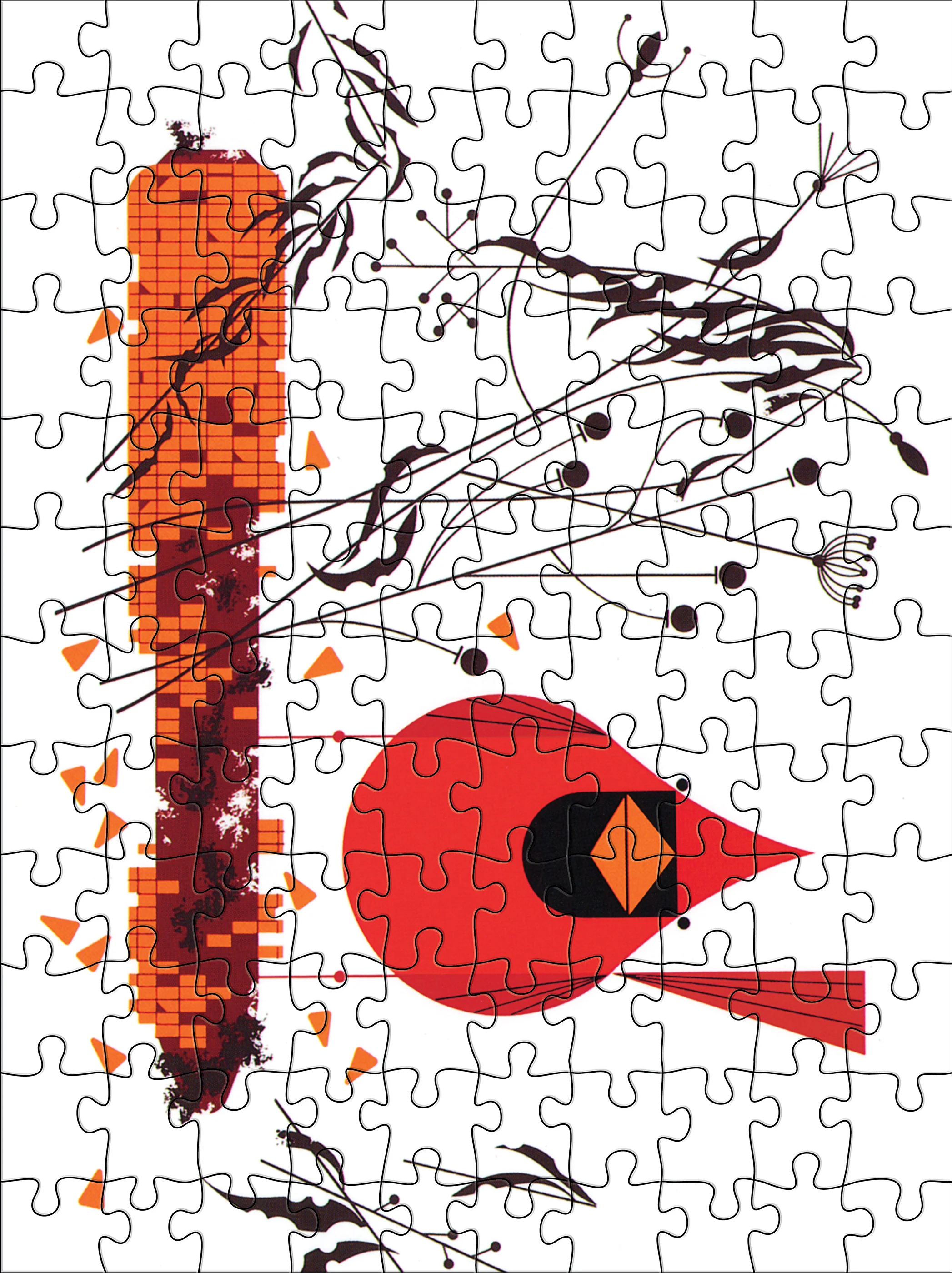 Charley Harper 120-Piece Double-Sided Jigsaw Puzzle Set 6 Charley Harper 120-Piece Double-Sided Jigsaw Puzzle Set