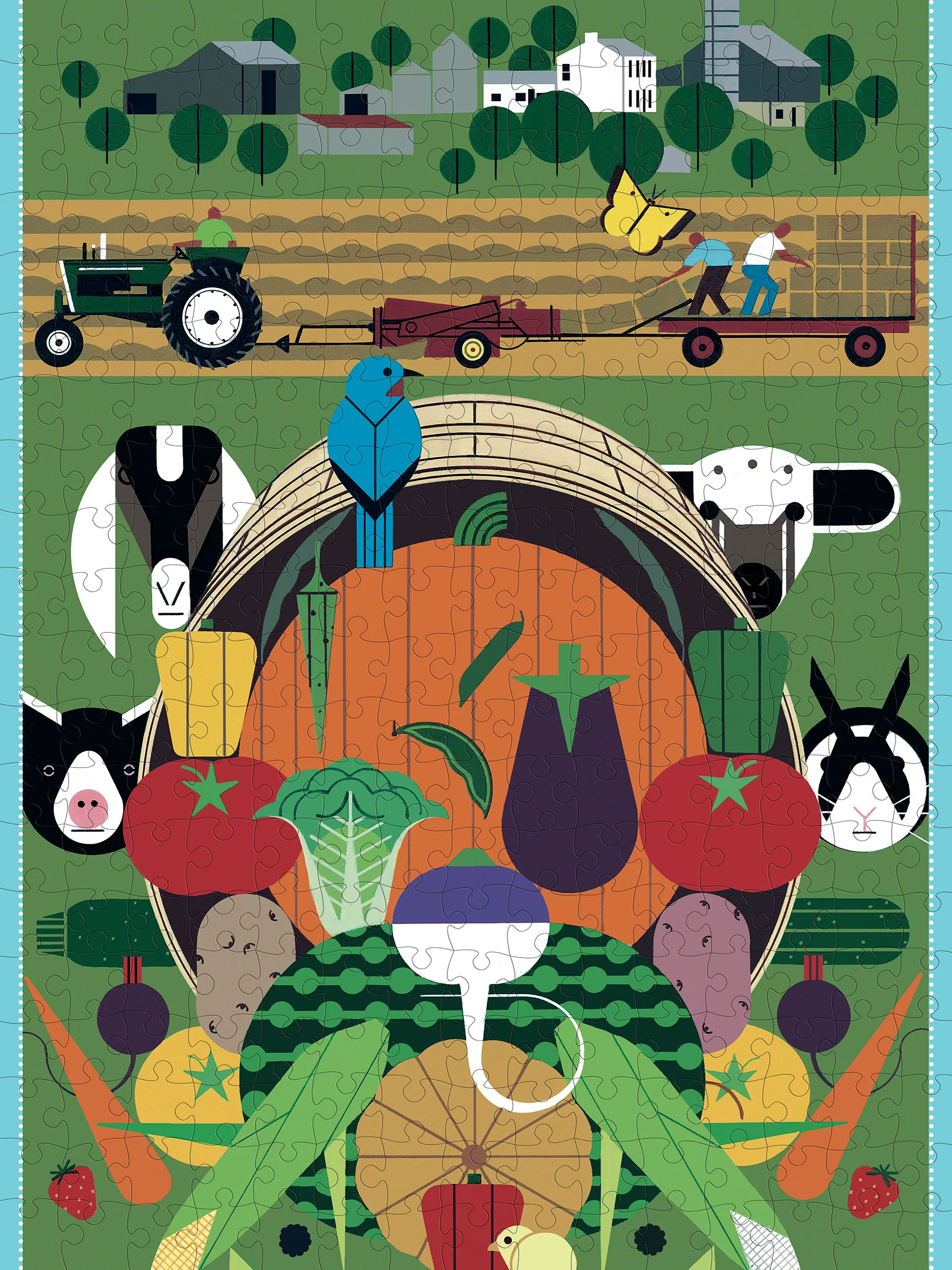 Charley Harper: Gorman Heritage Farm 300-Piece Jigsaw Puzzle