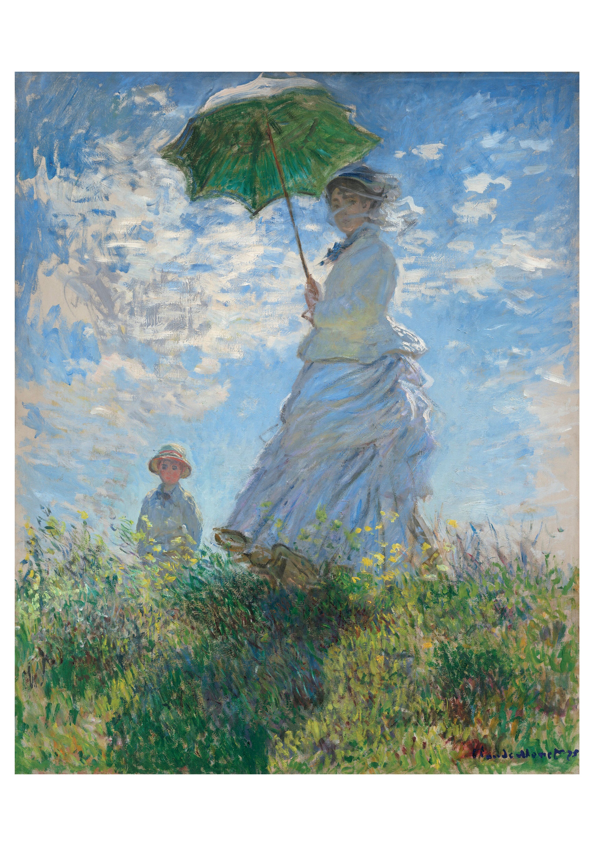 Claude Monet: Woman with a Parasol Notecard