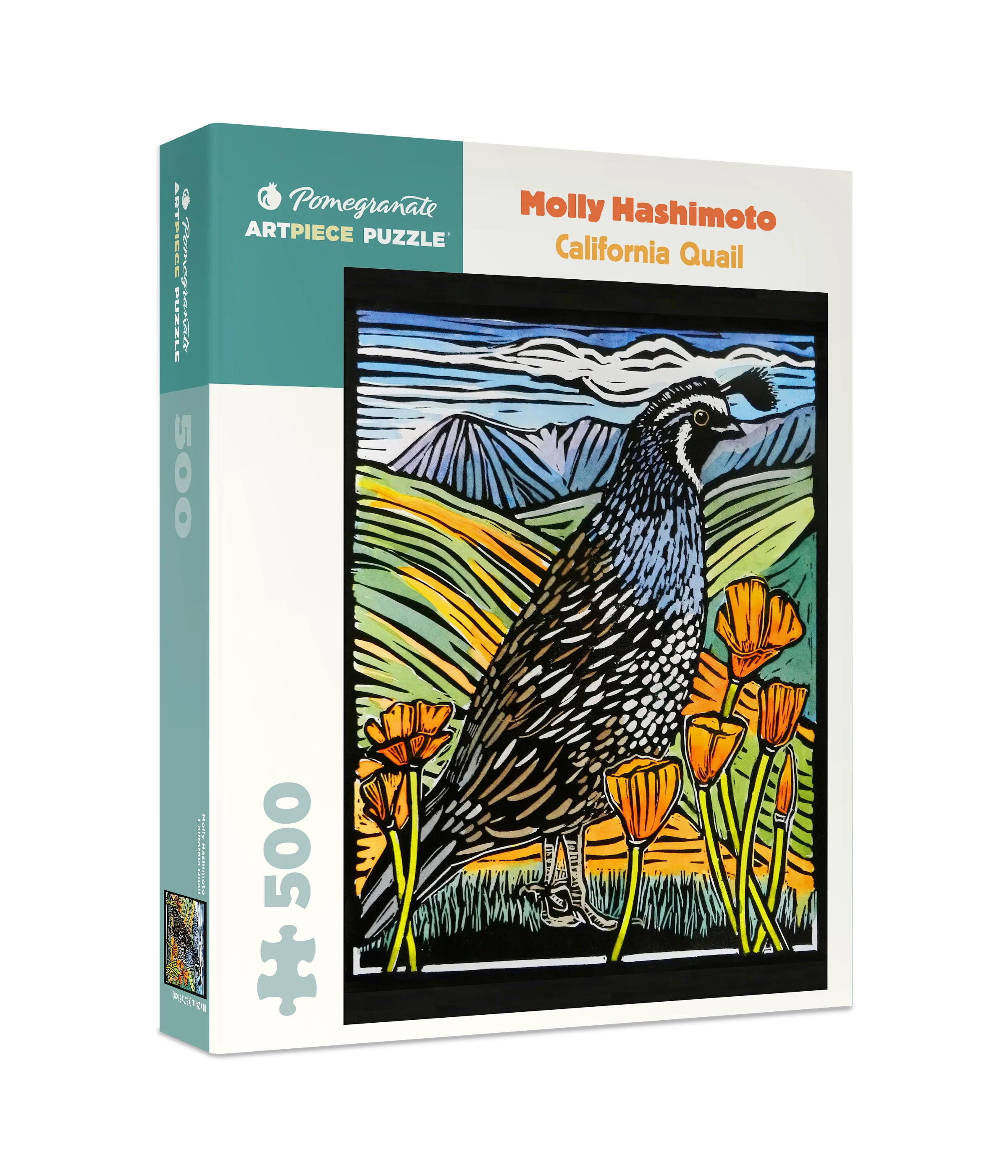 Molly Hashimoto: California Quail 500-Piece Jigsaw Puzzle