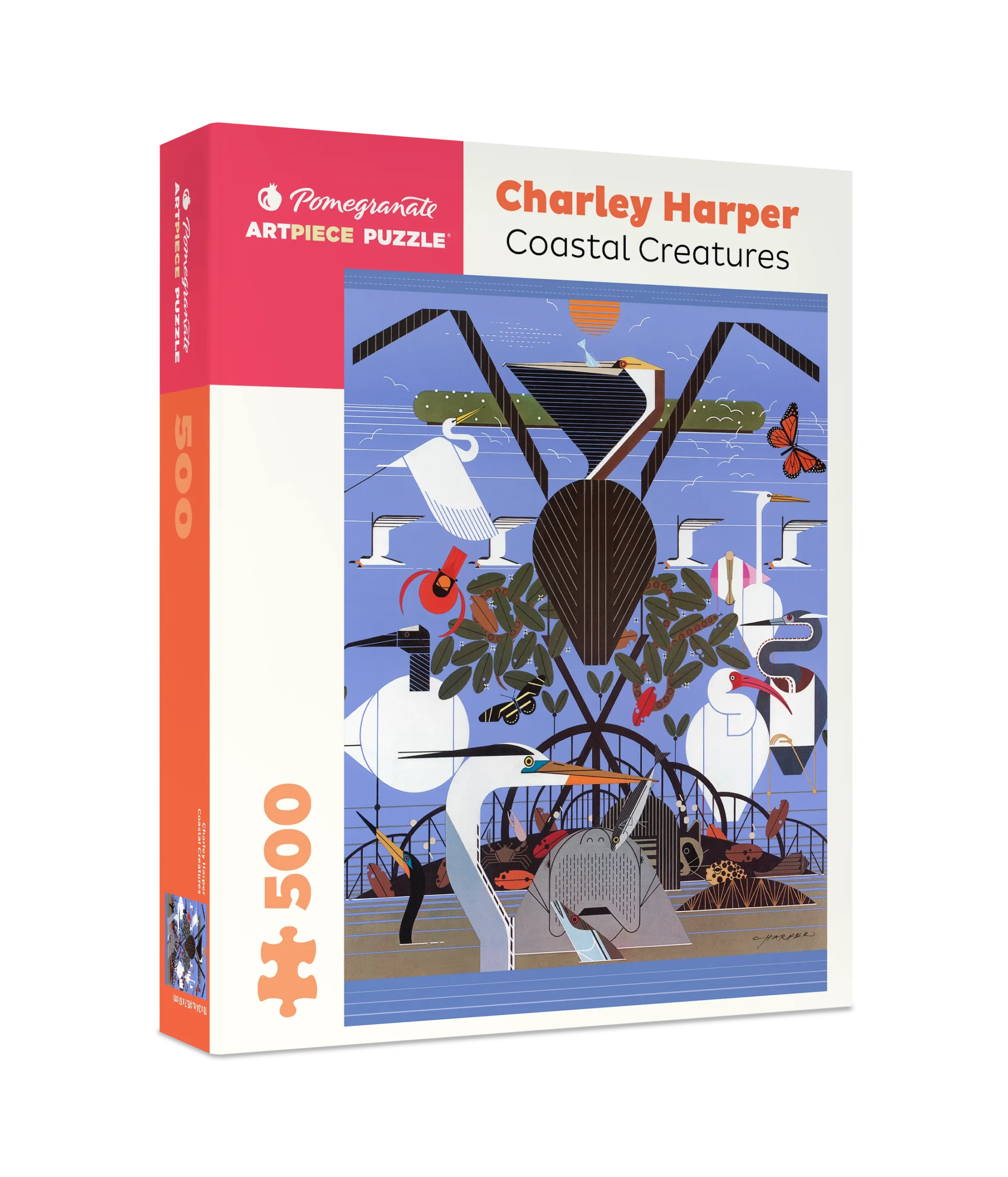 Charley Harper: Coastal Creatures 500-Piece Jigsaw Puzzle