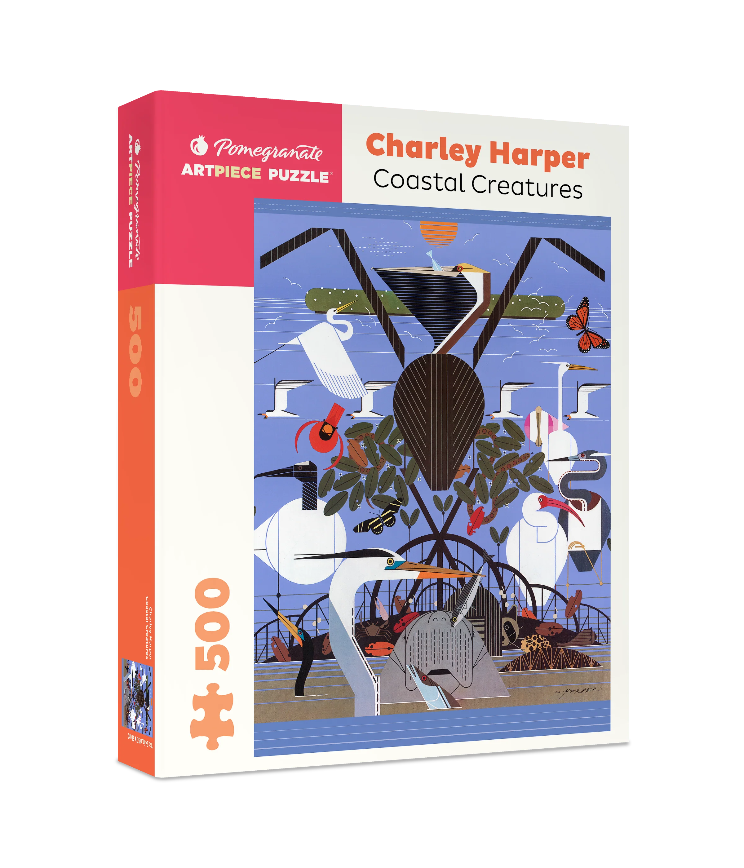 Charley Harper: Coastal Creatures 500-Piece Jigsaw Puzzle