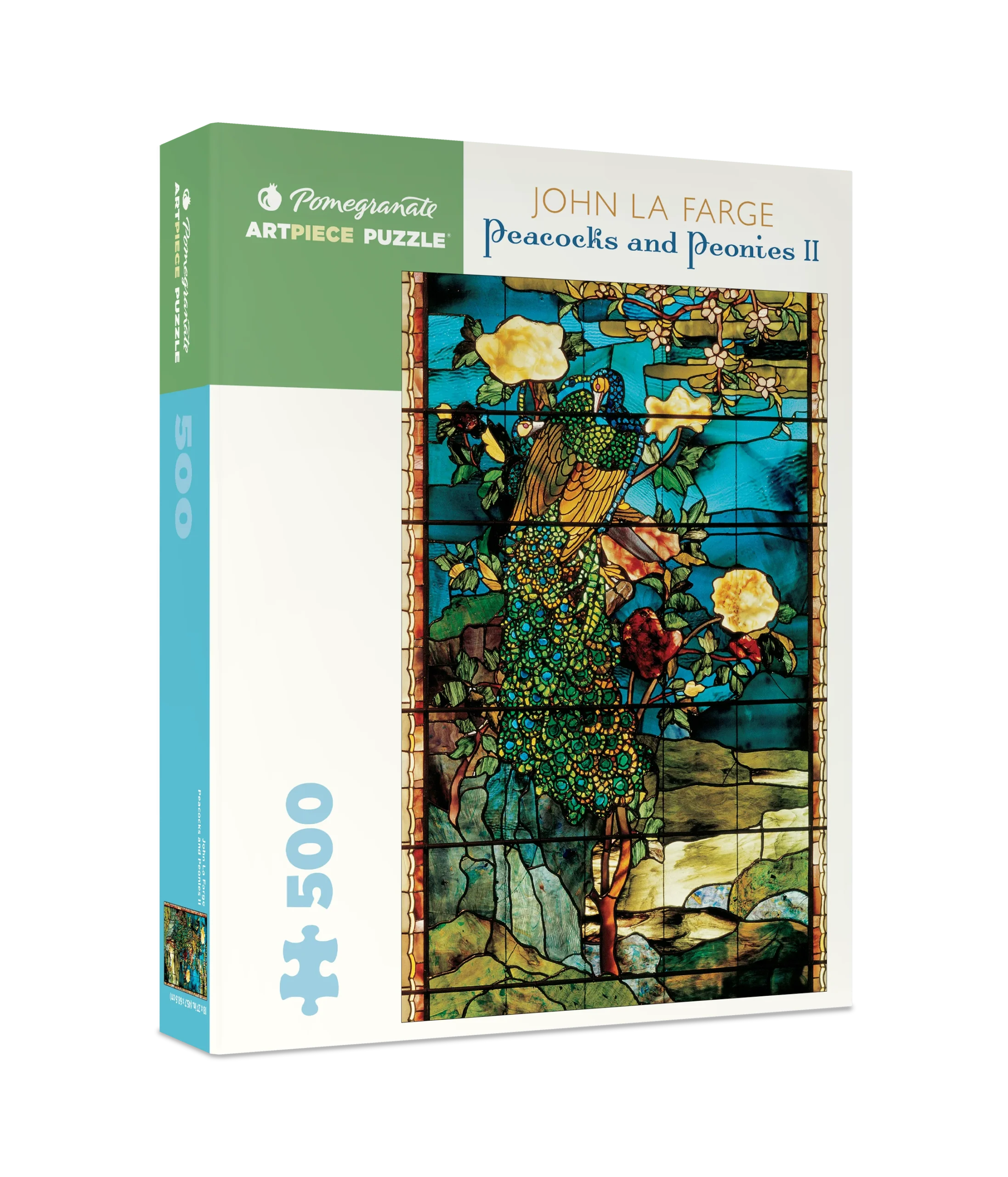 John La Farge: Peacocks and Peonies II 500-piece Jigsaw Puzzle