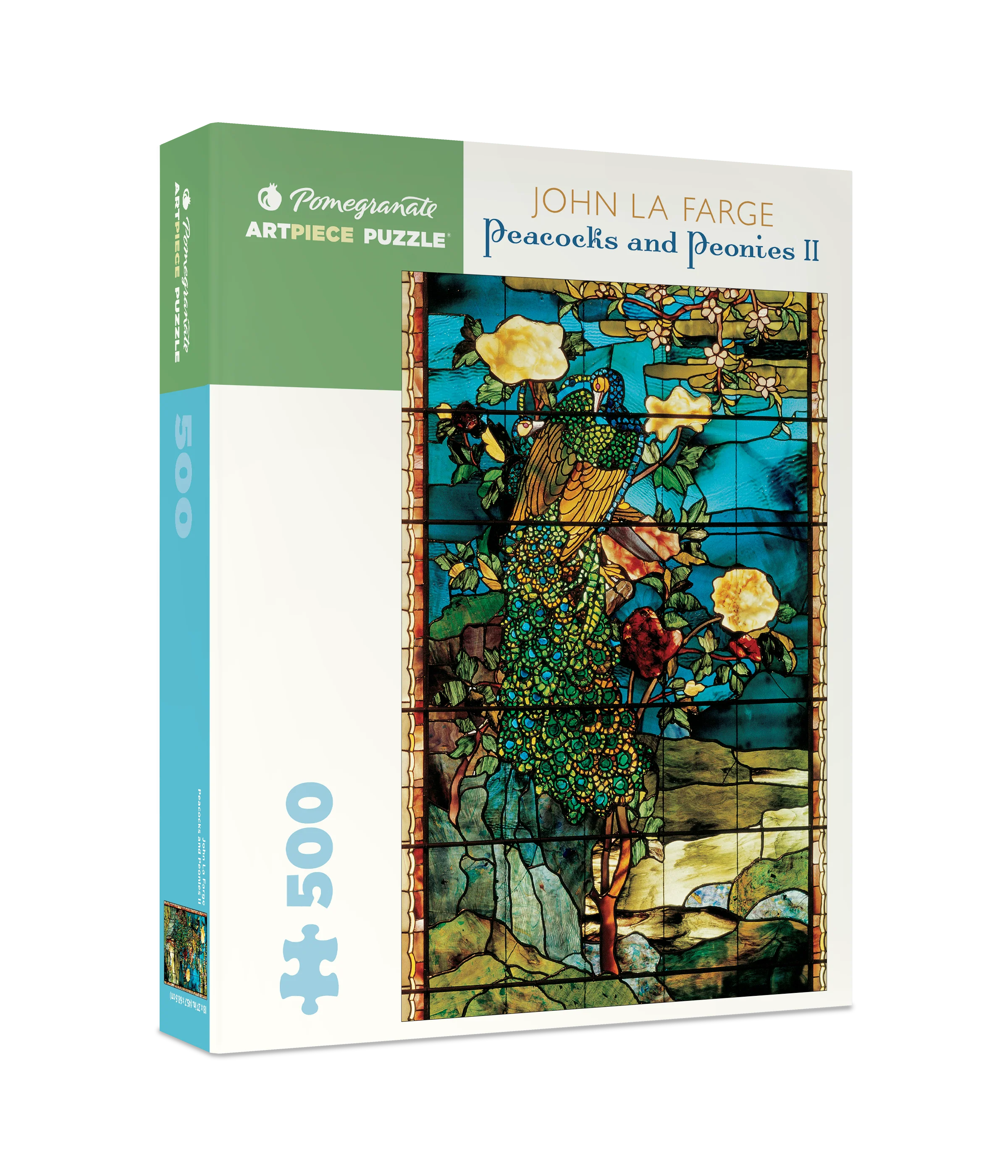 John La Farge: Peacocks and Peonies II 500-piece Jigsaw Puzzle