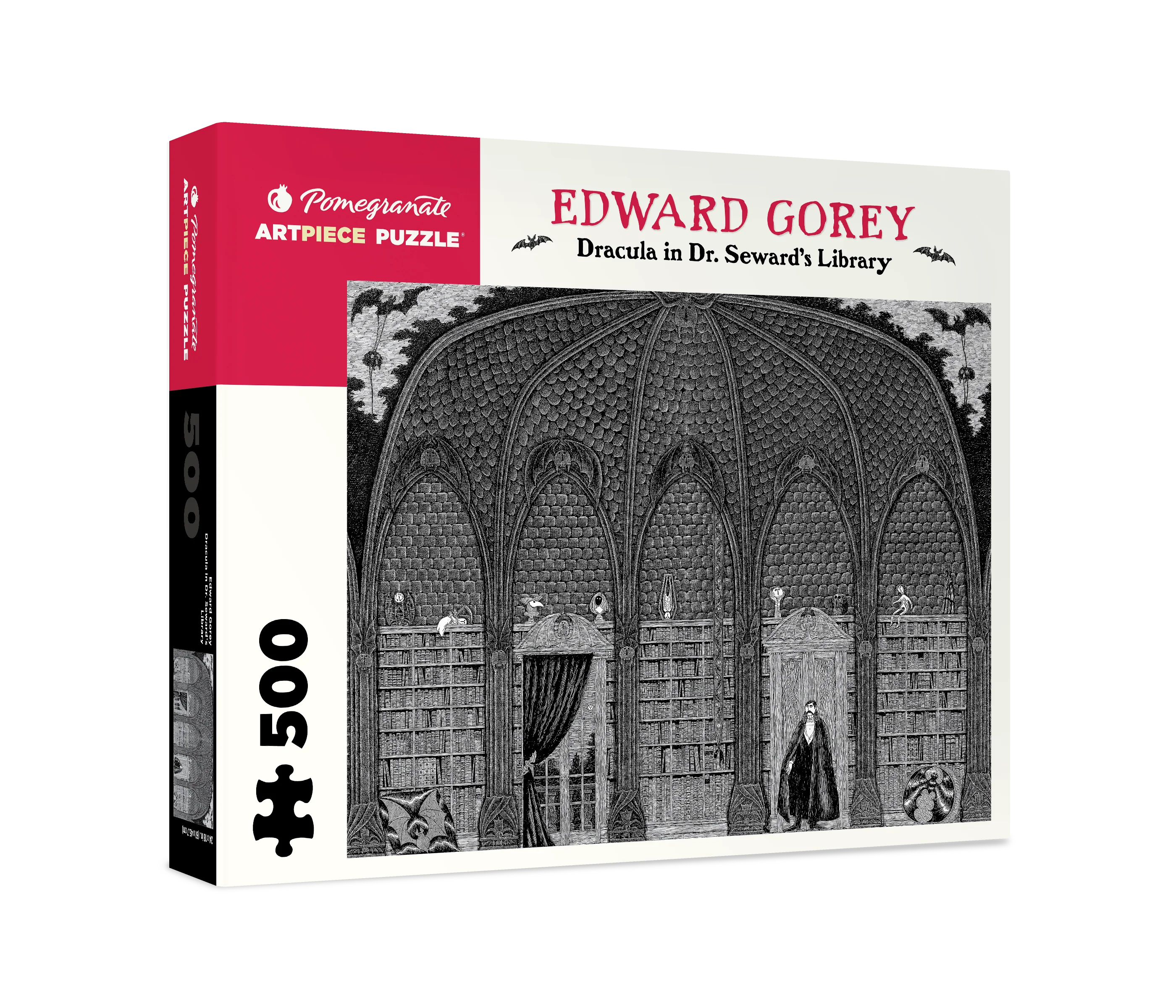 Edward Gorey: Dracula in Dr. Seward's Library 500-piece Jigsaw Puzzle
