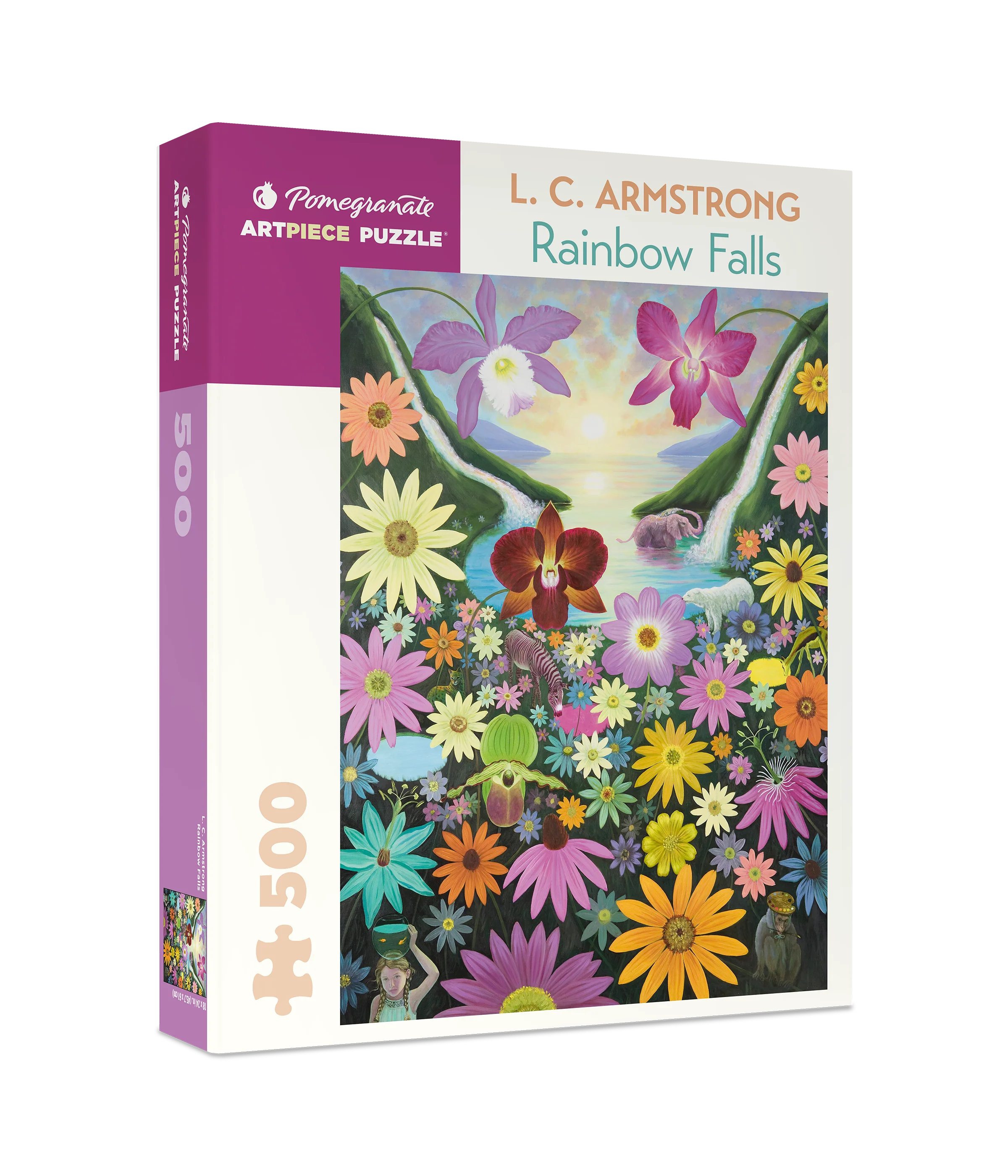 L. C. Armstrong: Rainbow Falls 500-Piece Jigsaw Puzzle