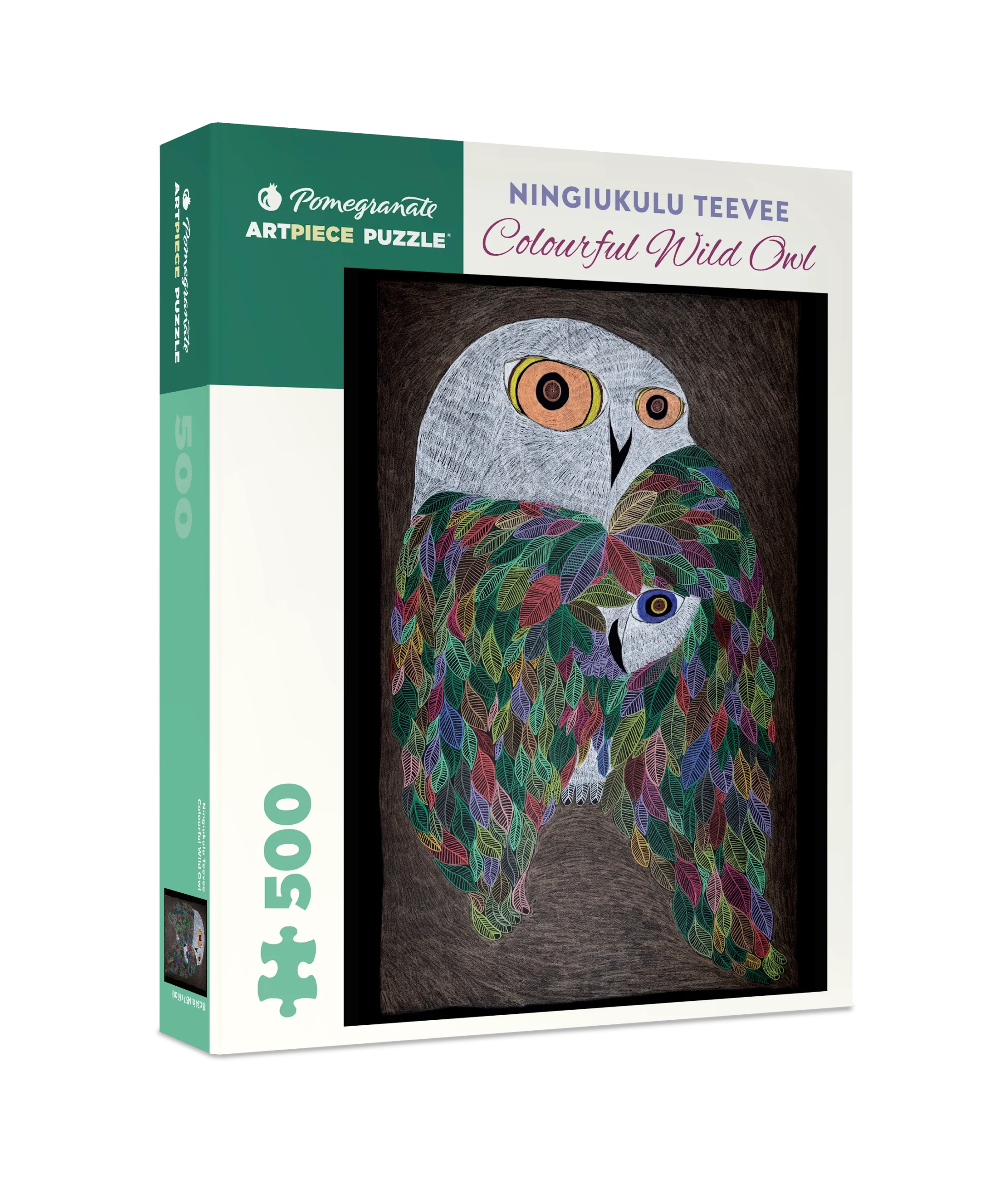 Ningiukulu Teevee: Colourful Wild Owl 500-Piece Jigsaw Puzzle