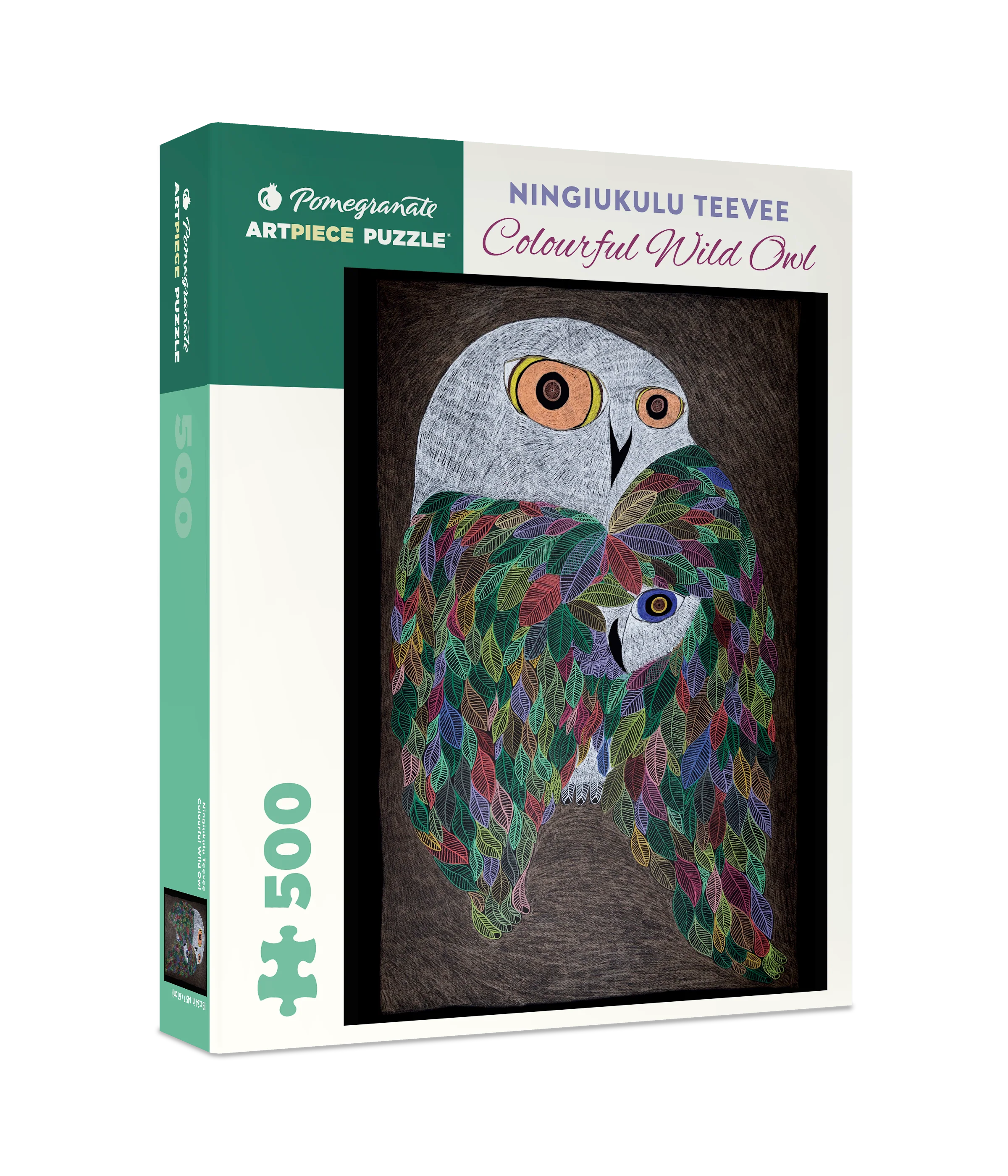 Ningiukulu Teevee: Colourful Wild Owl 500-Piece Jigsaw Puzzle