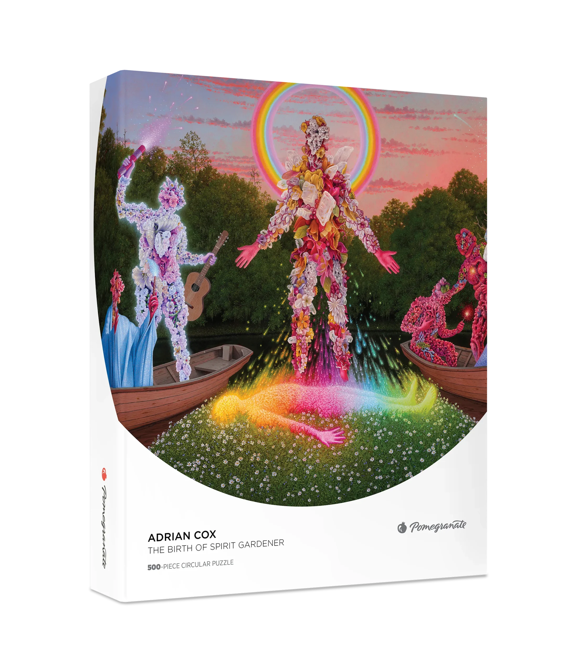 Adrian Cox: The Birth of Spirit Gardener 500-Piece Circular Jigsaw Puzzle