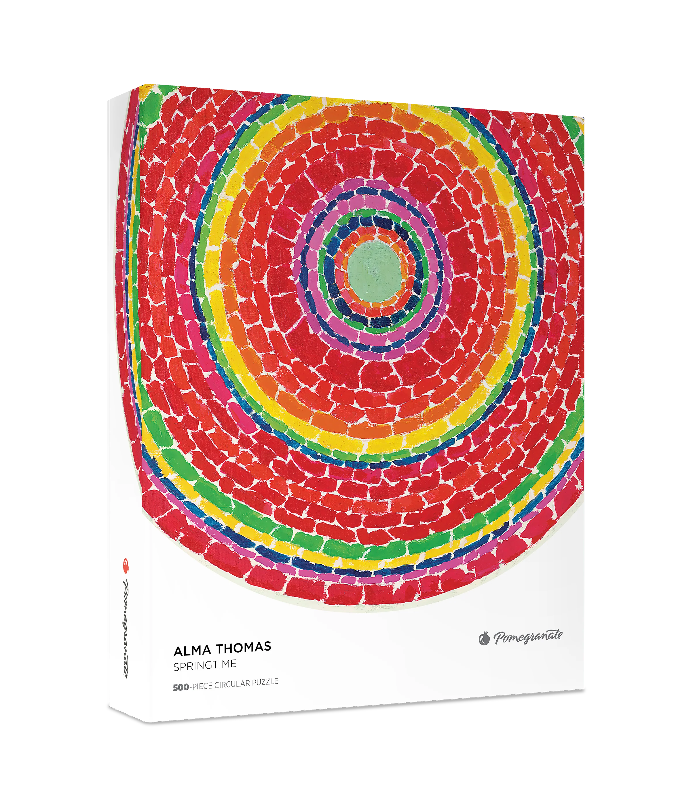 Alma Thomas: Springtime 500-Piece Circular Jigsaw Puzzle