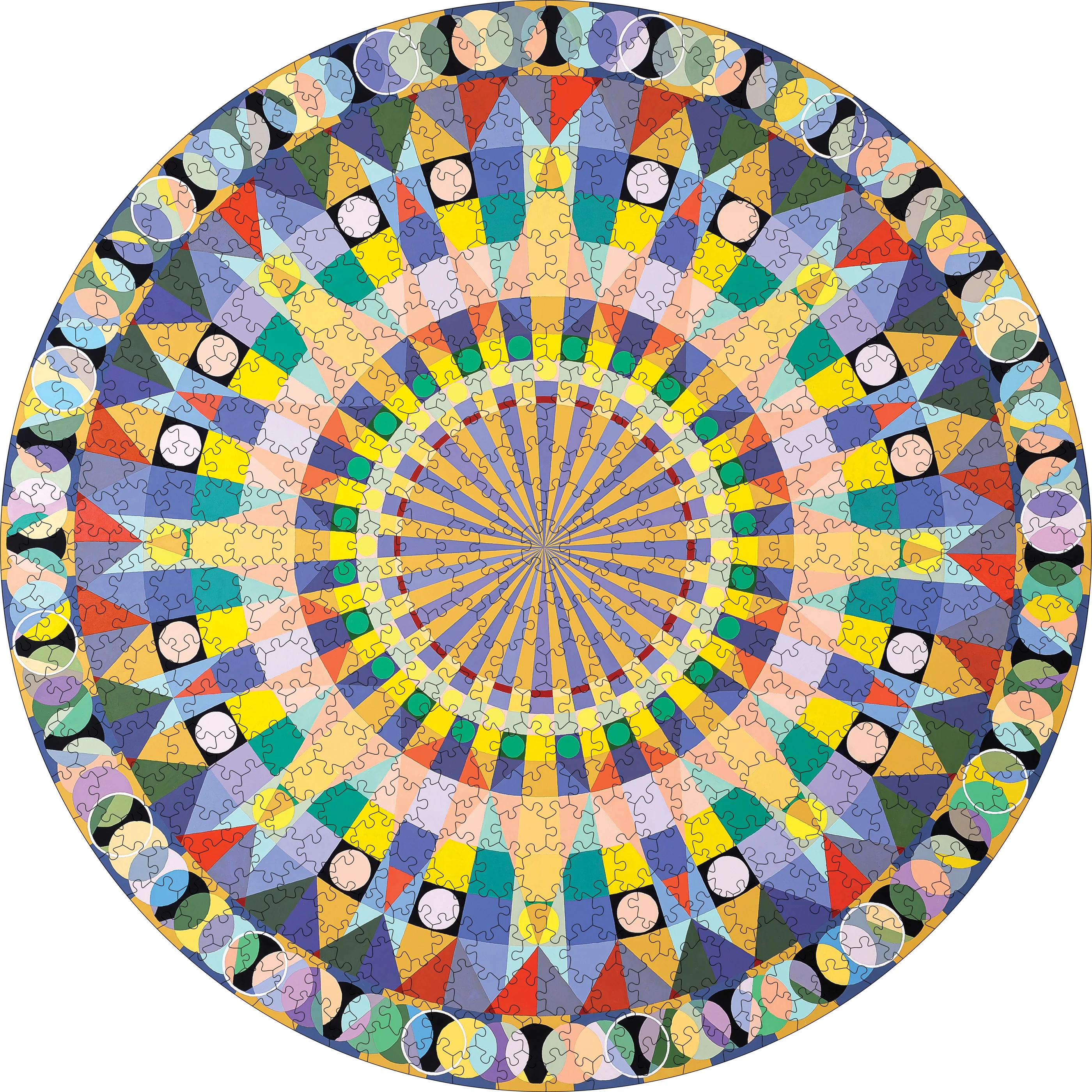 Susan Barnett: Mandala IV 500-Piece Circular Jigsaw Puzzle 2 Susan Barnett: Mandala IV 500-Piece Circular Jigsaw Puzzle