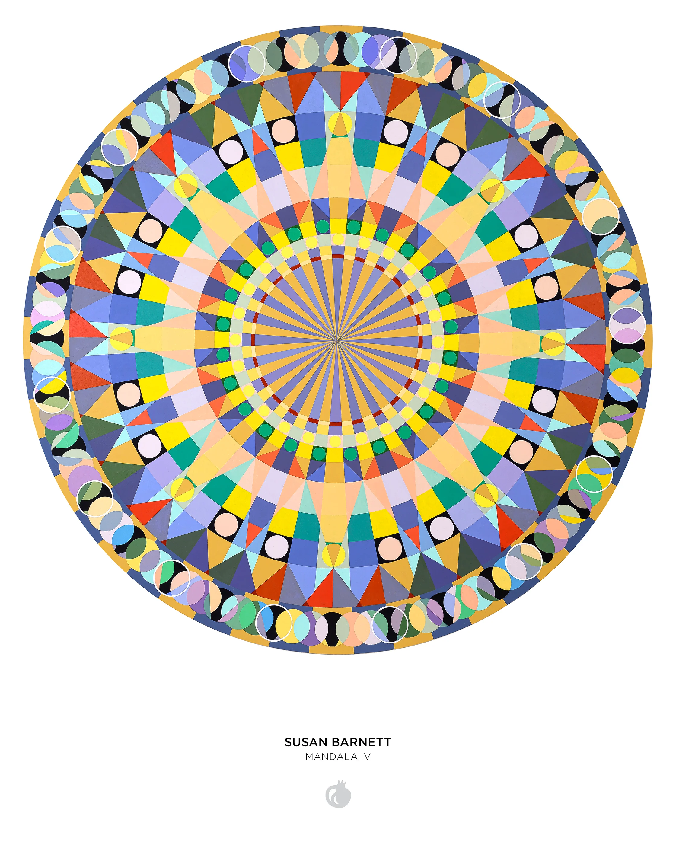 Susan Barnett: Mandala IV 500-Piece Circular Jigsaw Puzzle 3 Susan Barnett: Mandala IV 500-Piece Circular Jigsaw Puzzle