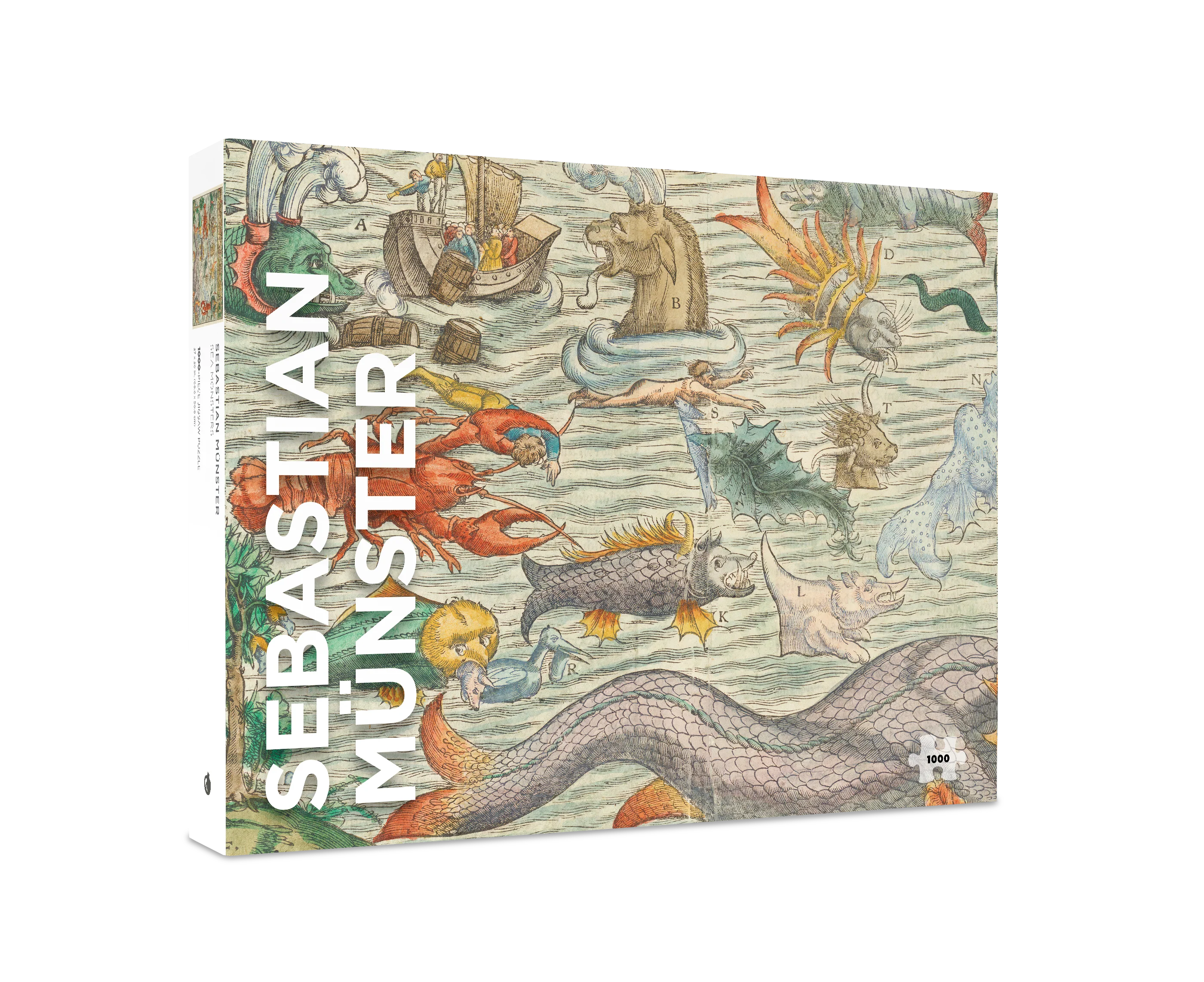 Sebastian Münster: Sea Monsters 1000-Piece Jigsaw Puzzle