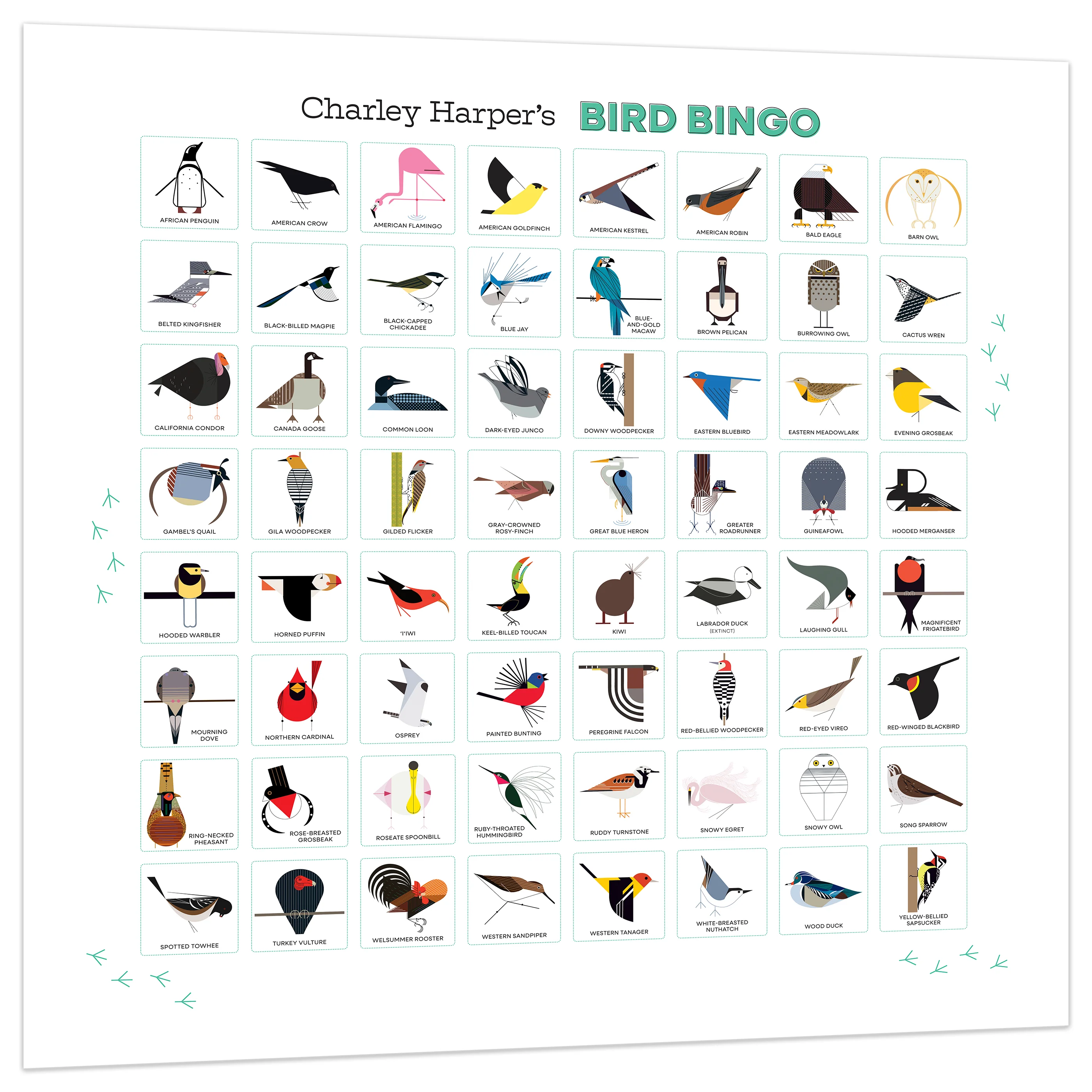 Charley Harper’s Bird Bingo