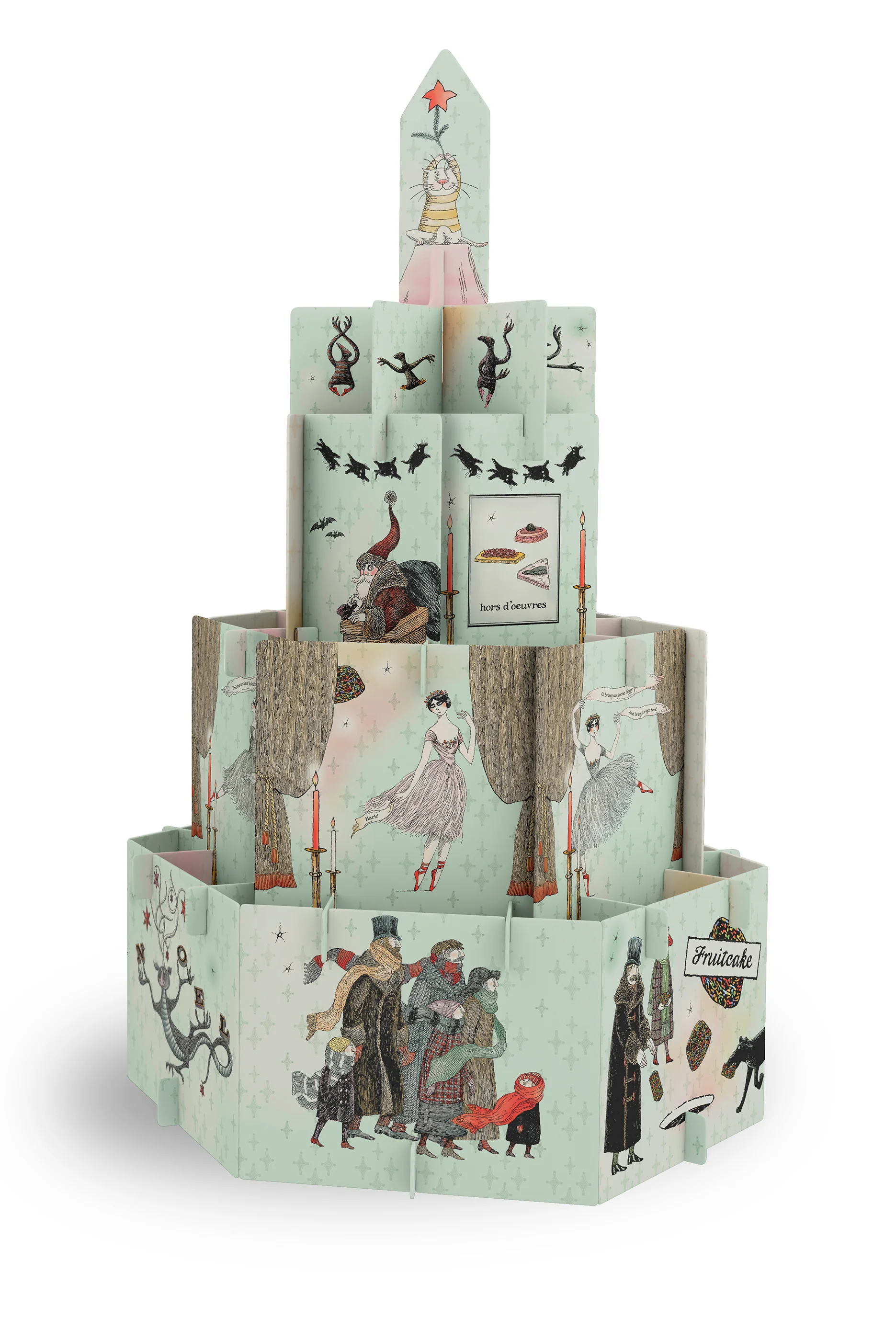 Edward Gorey's Eclectic Christmas Decor