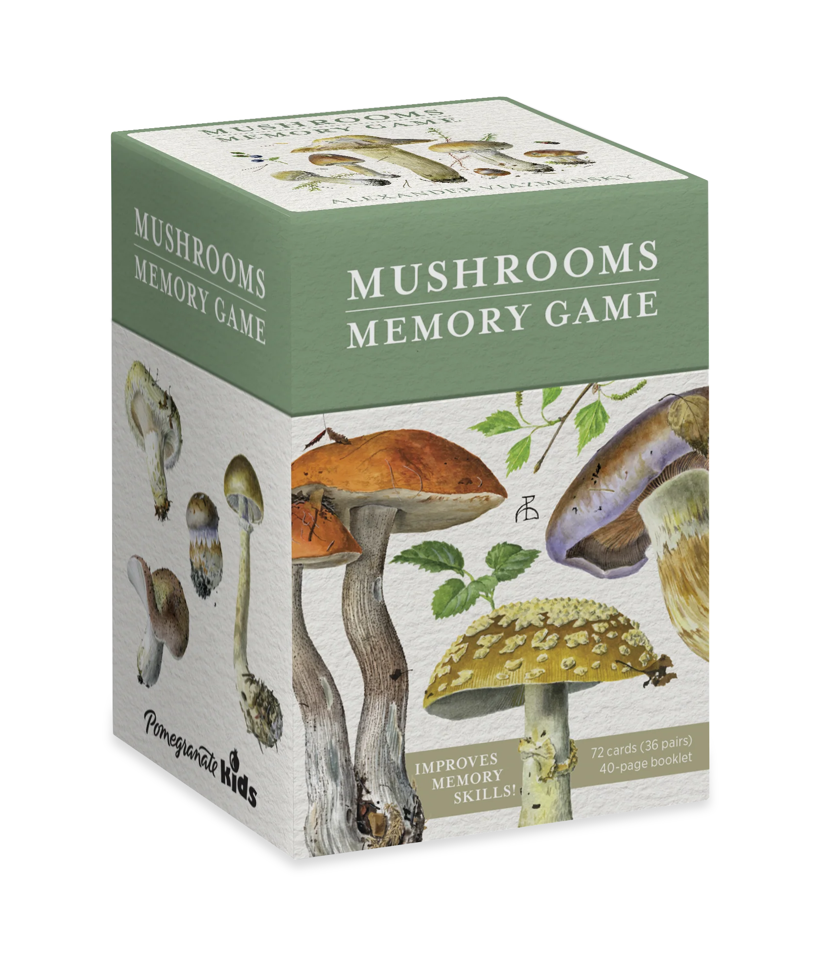Mushrooms: Alexander Viazmensky Memory Game