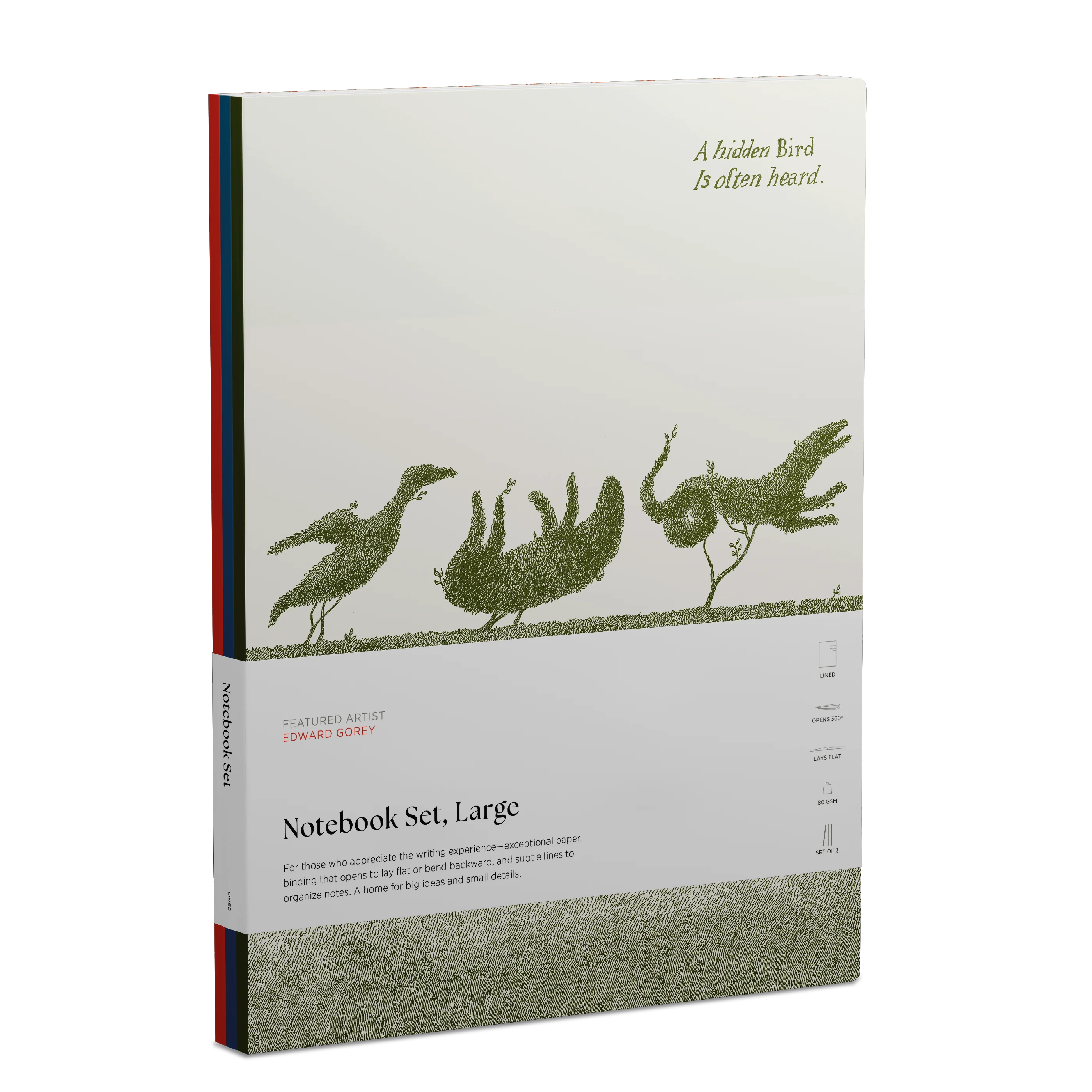 Edward Gorey Large Notebook Set
