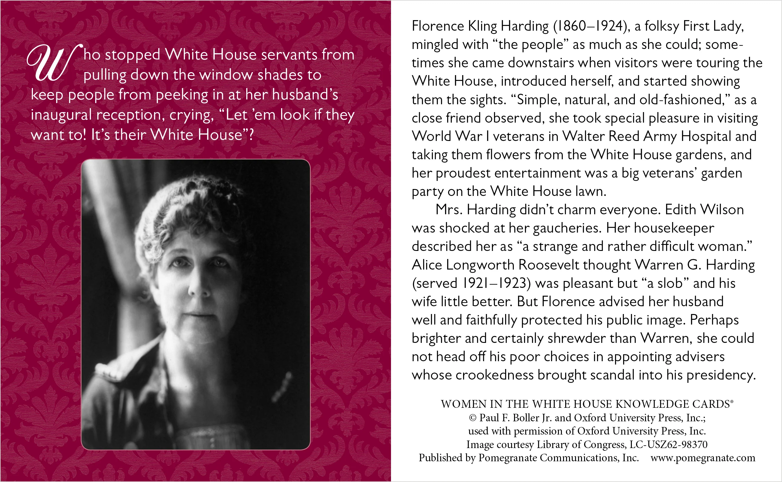 Women in the White House: A Quiz Deck Of America’s First Ladies Knowledge Cards 4 Women in the White House: A Quiz Deck Of America’s First Ladies Knowledge Cards