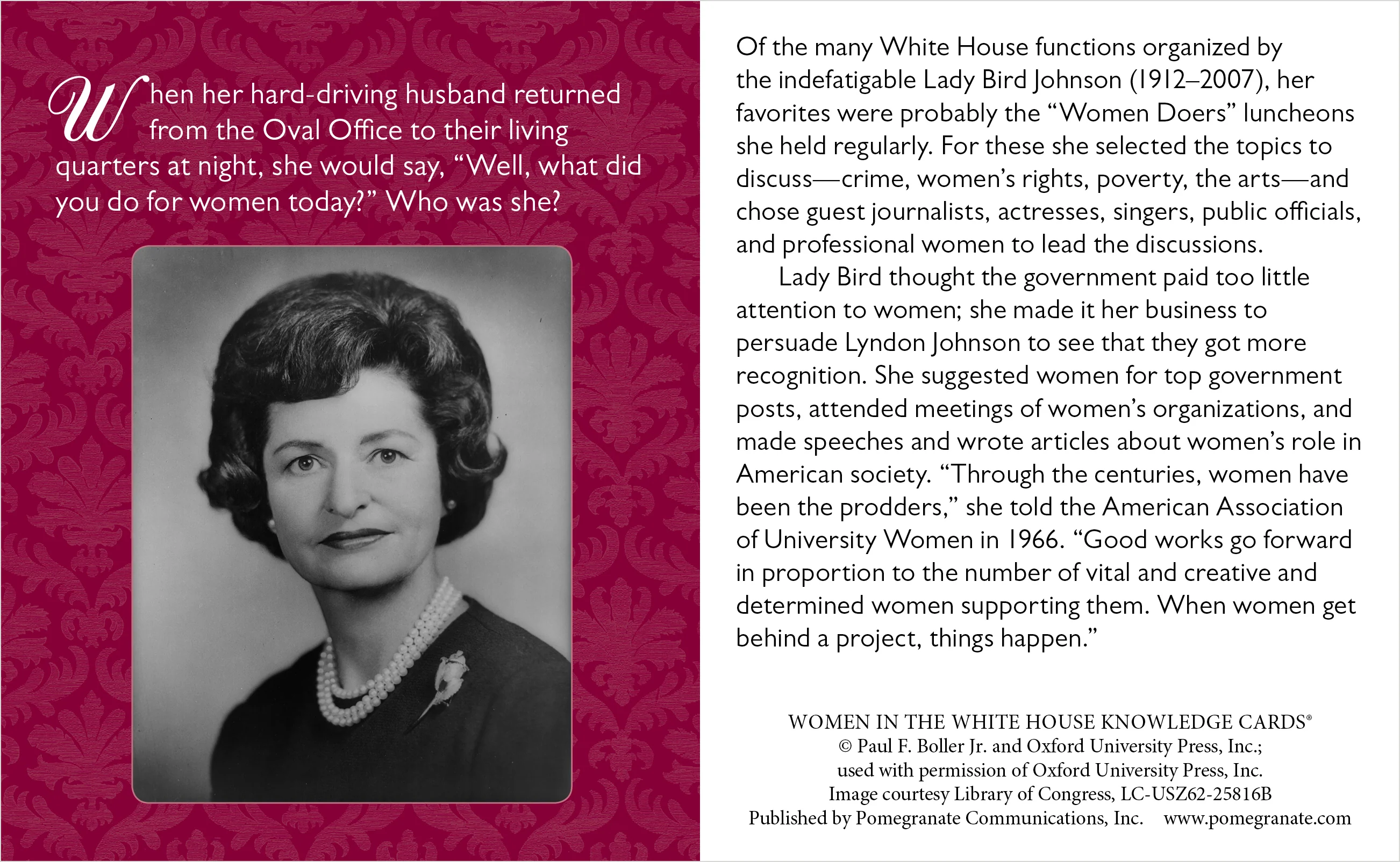 Women in the White House: A Quiz Deck Of America’s First Ladies Knowledge Cards 5 Women in the White House: A Quiz Deck Of America’s First Ladies Knowledge Cards