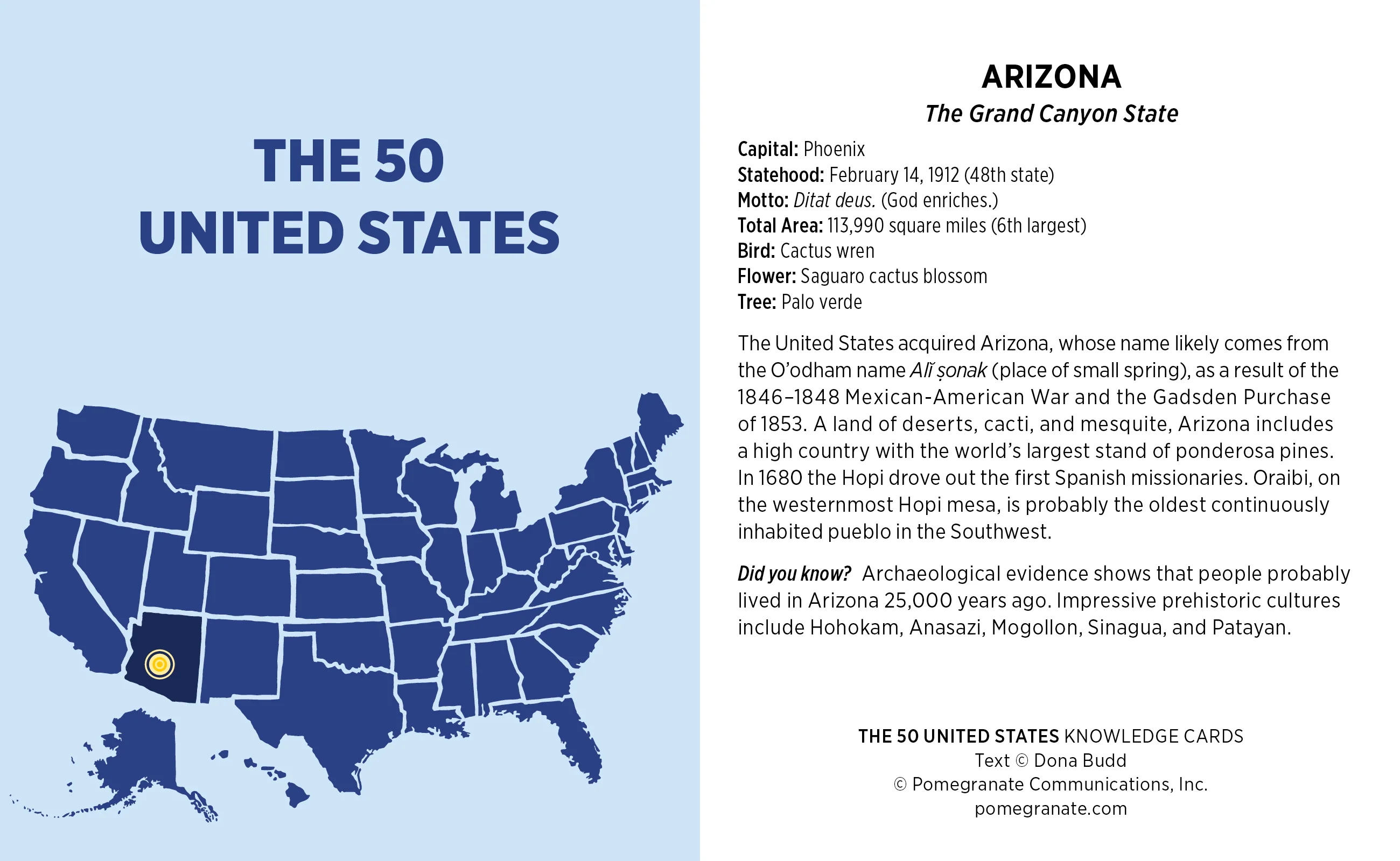 The 50 United States Knowledge Cards