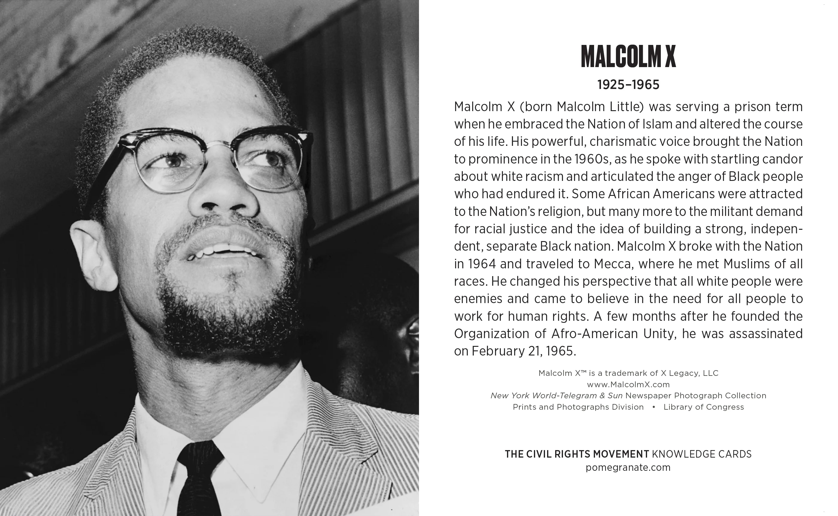 The Civil Rights Movement Knowledge Cards