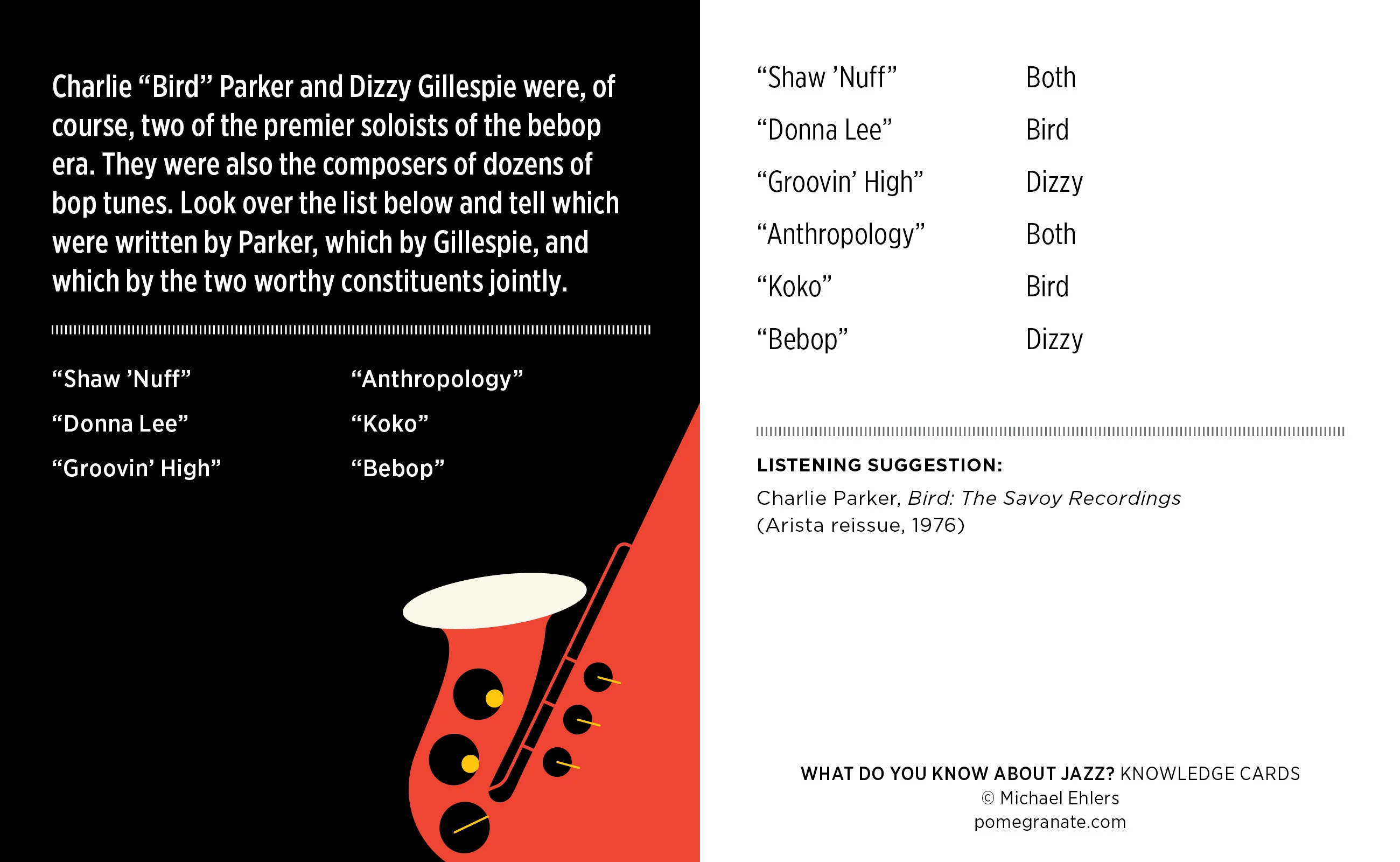 What Do You Know about Jazz? Knowledge Cards