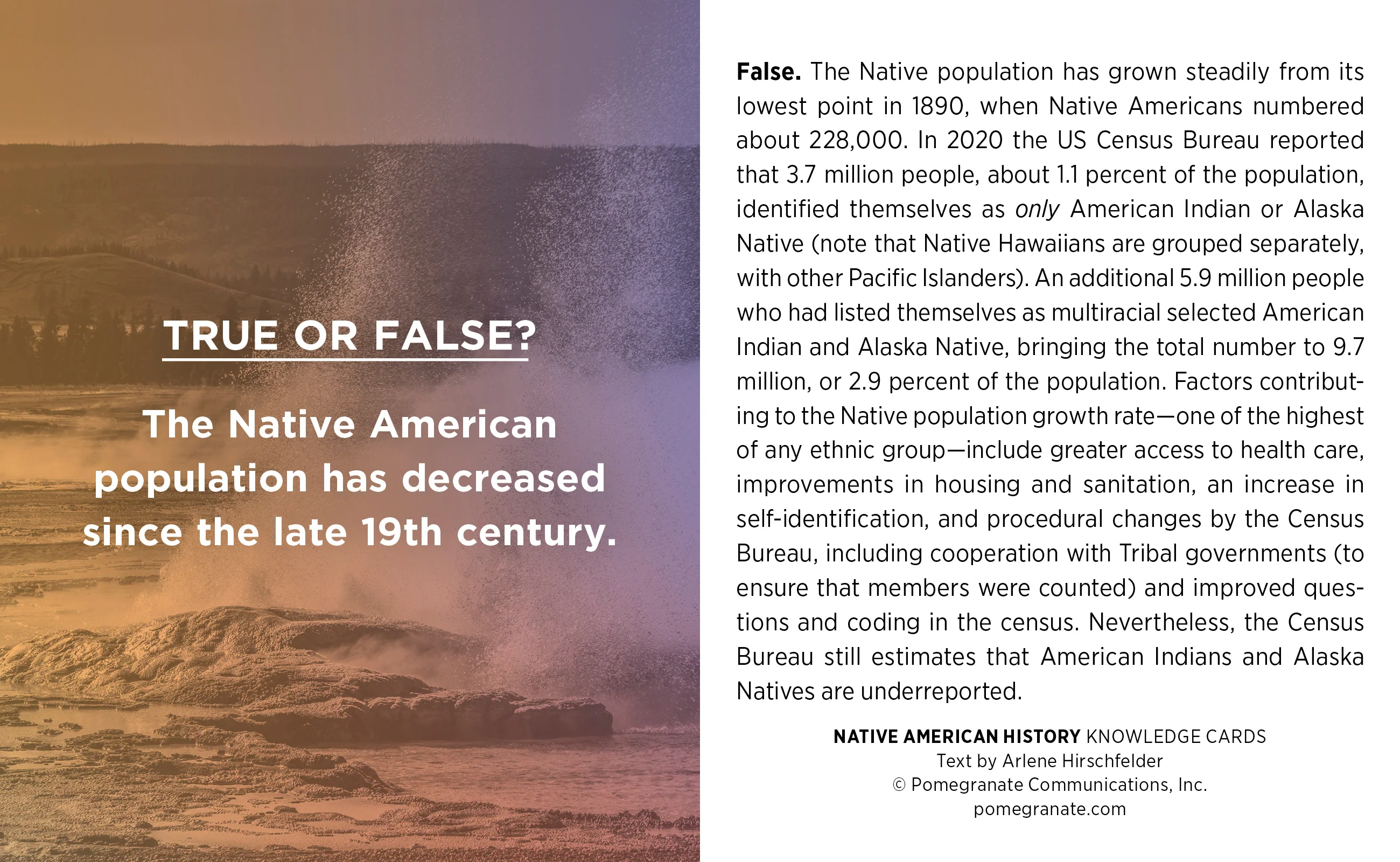 Native American History Knowledge Cards 5 Native American History Knowledge Cards