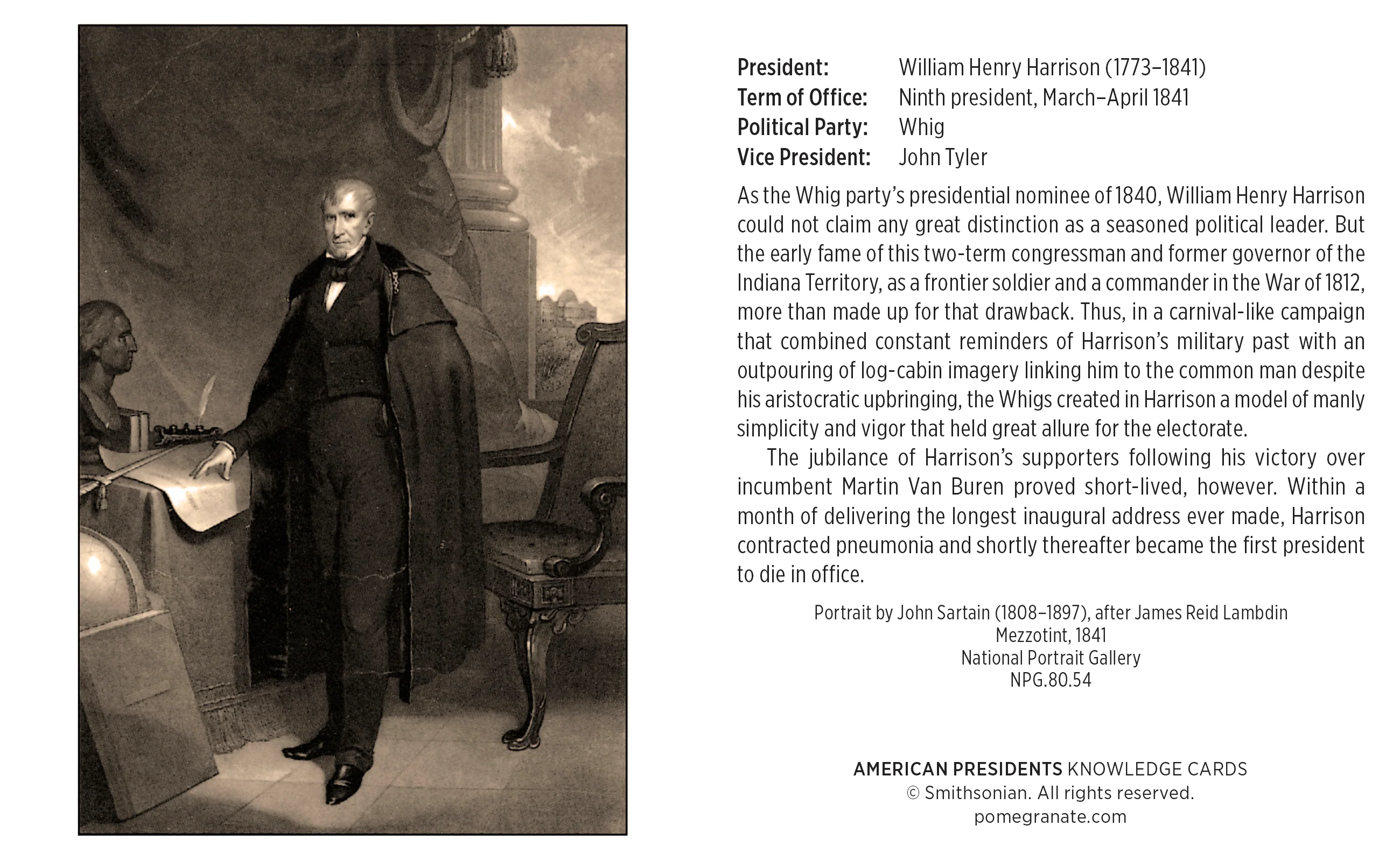 American Presidents Knowledge Cards