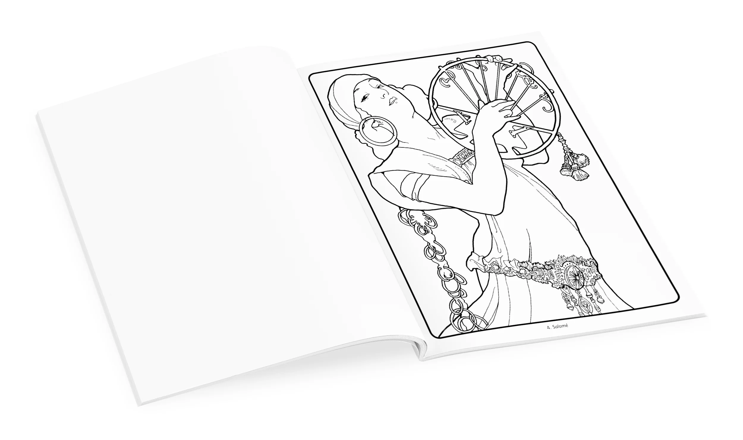 Alphonse Mucha Coloring Book