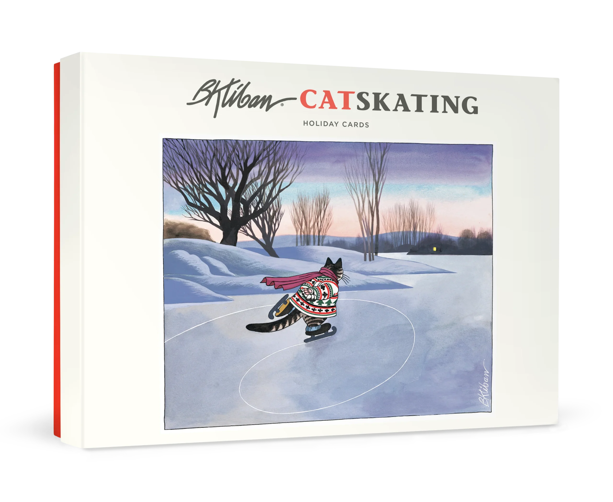 B. Kliban: CatSkating Holiday Cards