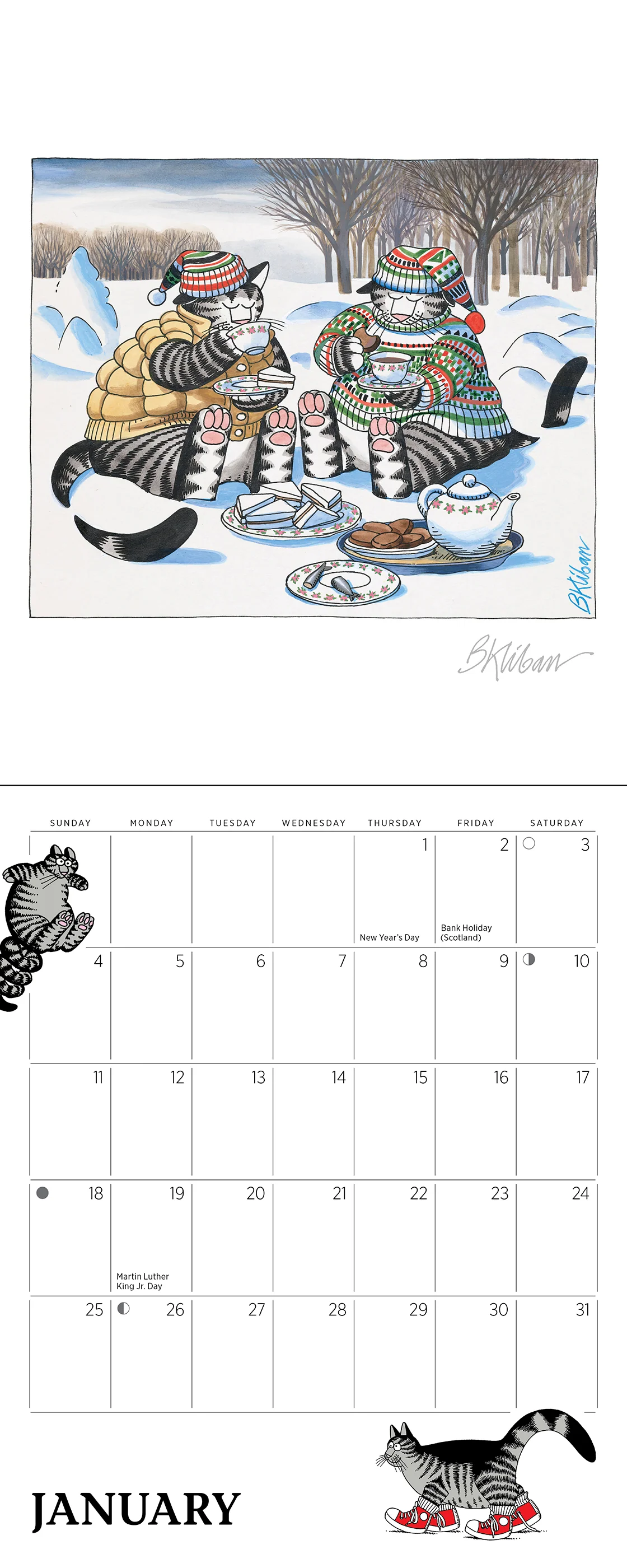 B. Kliban: CatCalendar 2026 Mini Wall Calendar