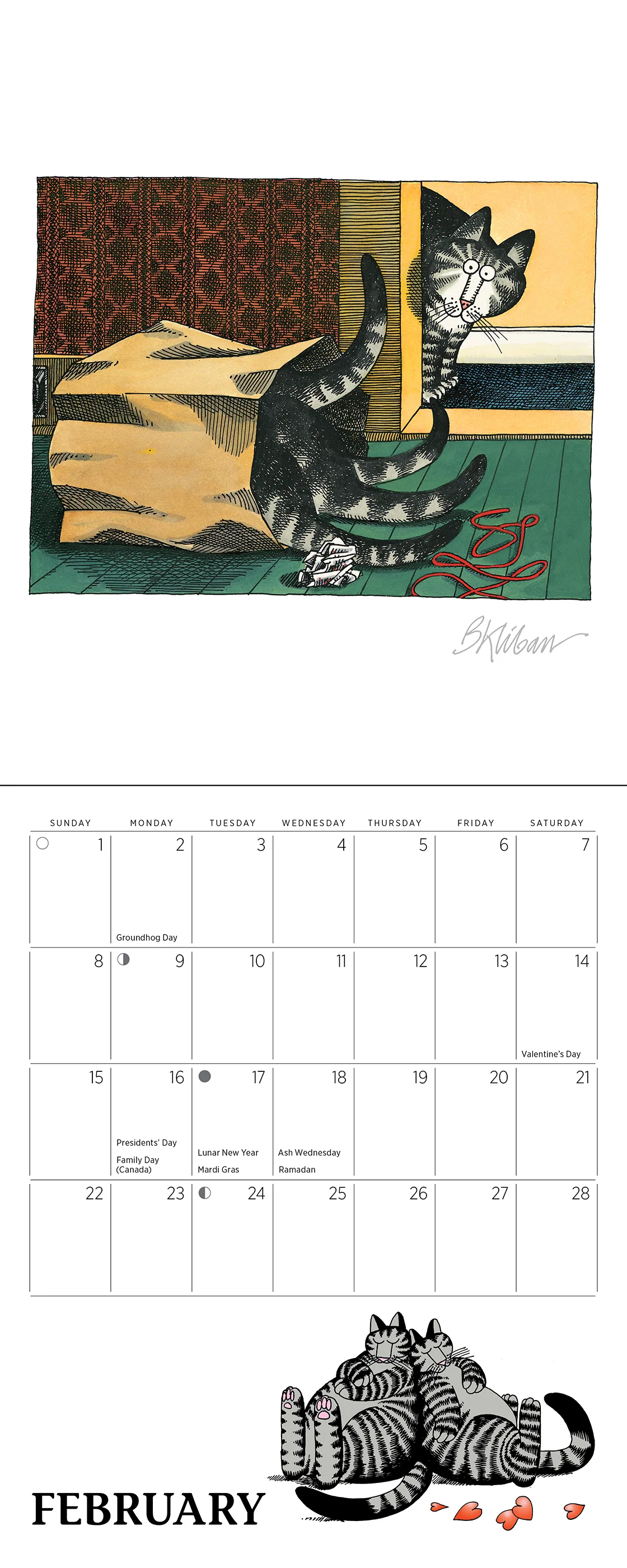 B. Kliban: CatCalendar 2026 Mini Wall Calendar 4 B. Kliban: CatCalendar 2026 Mini Wall Calendar